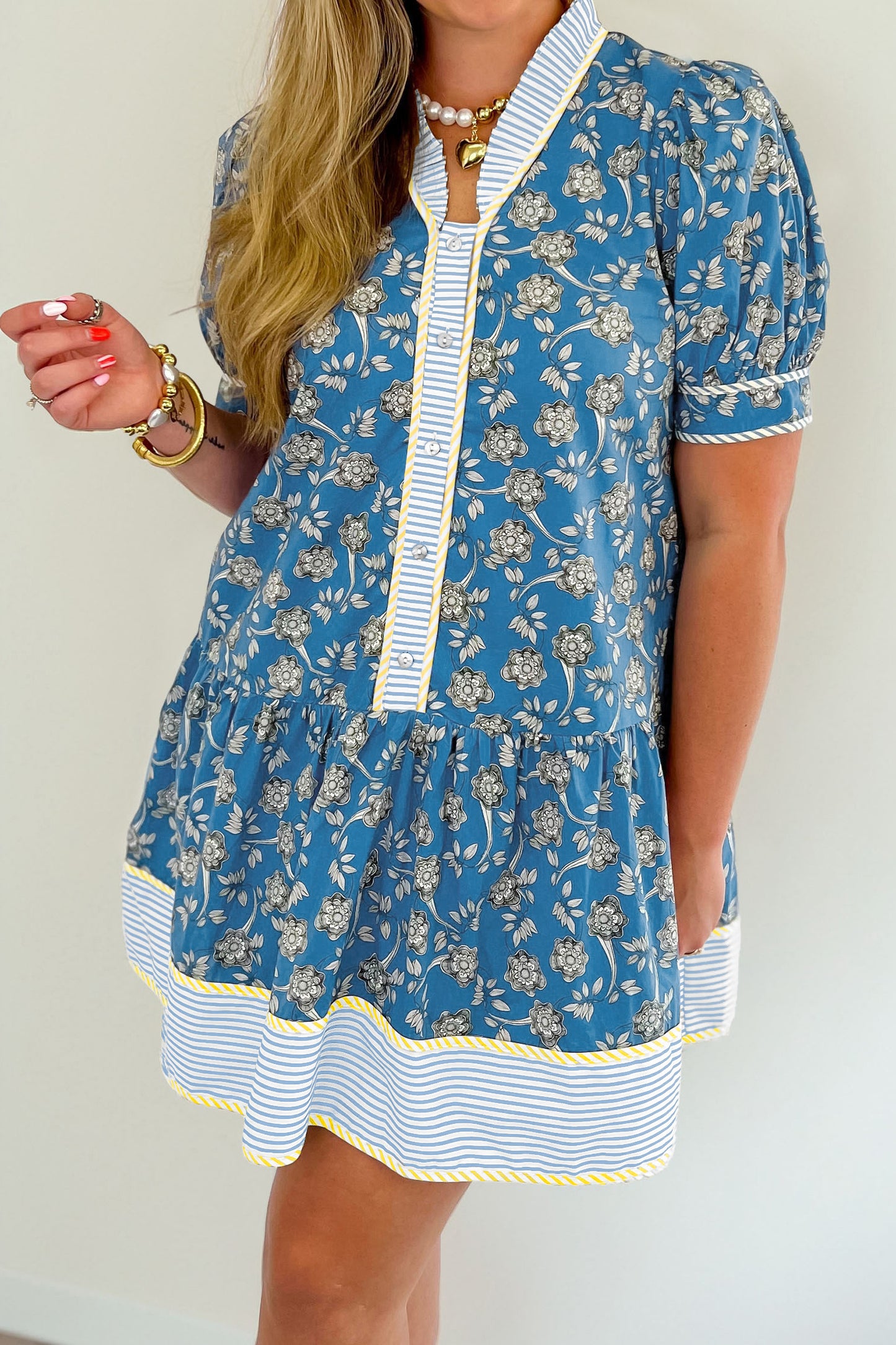 Harbor Garden Shirt Dress- Curvy