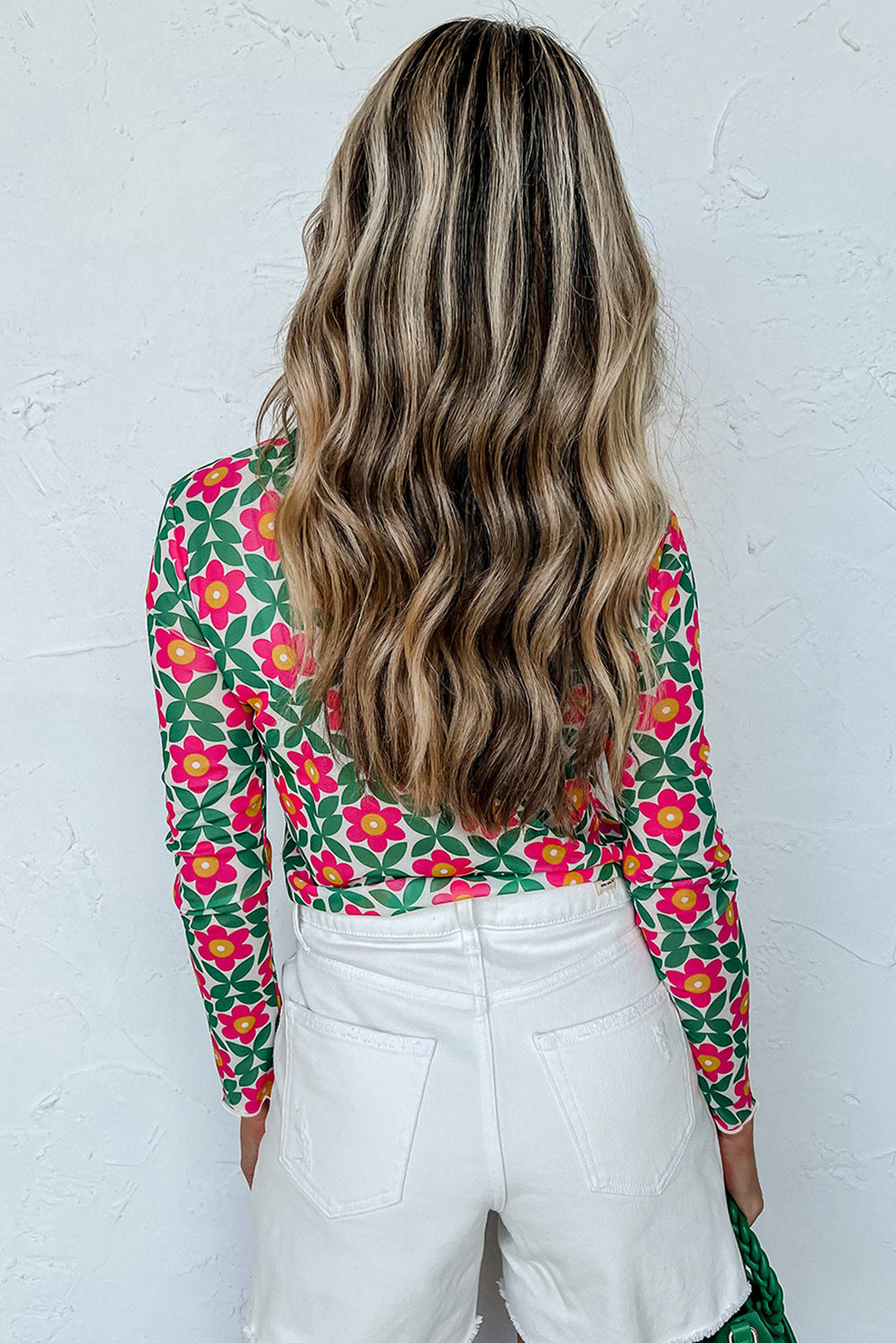 Retro Bloom Long Sleeve Top