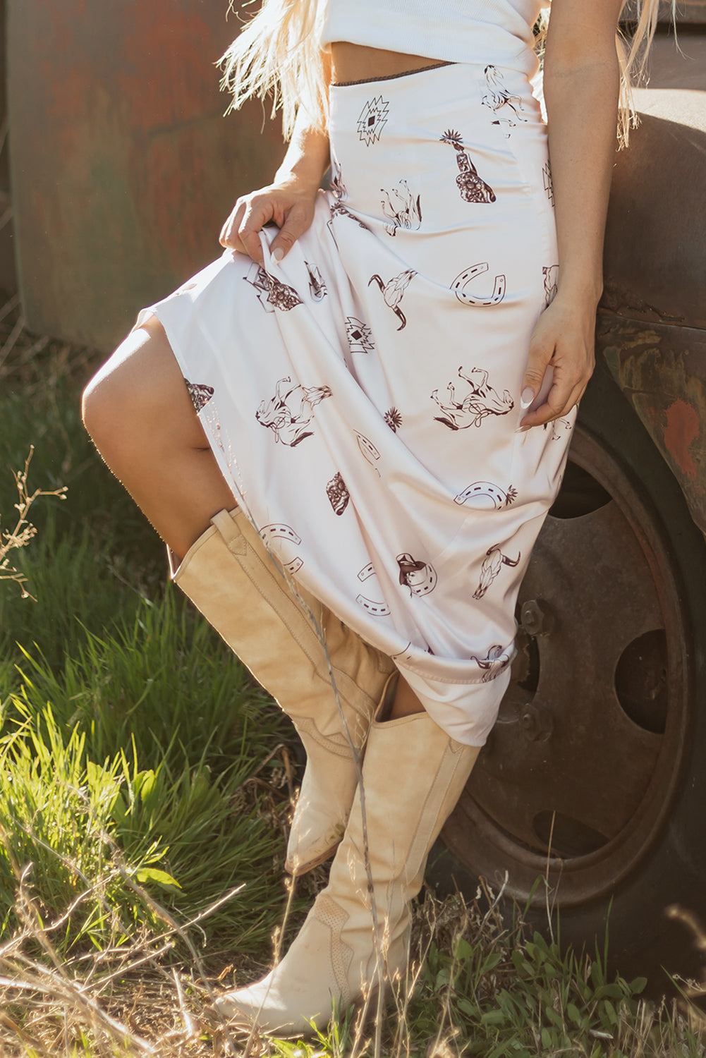 The Wild West Whimsy Midi Skirt