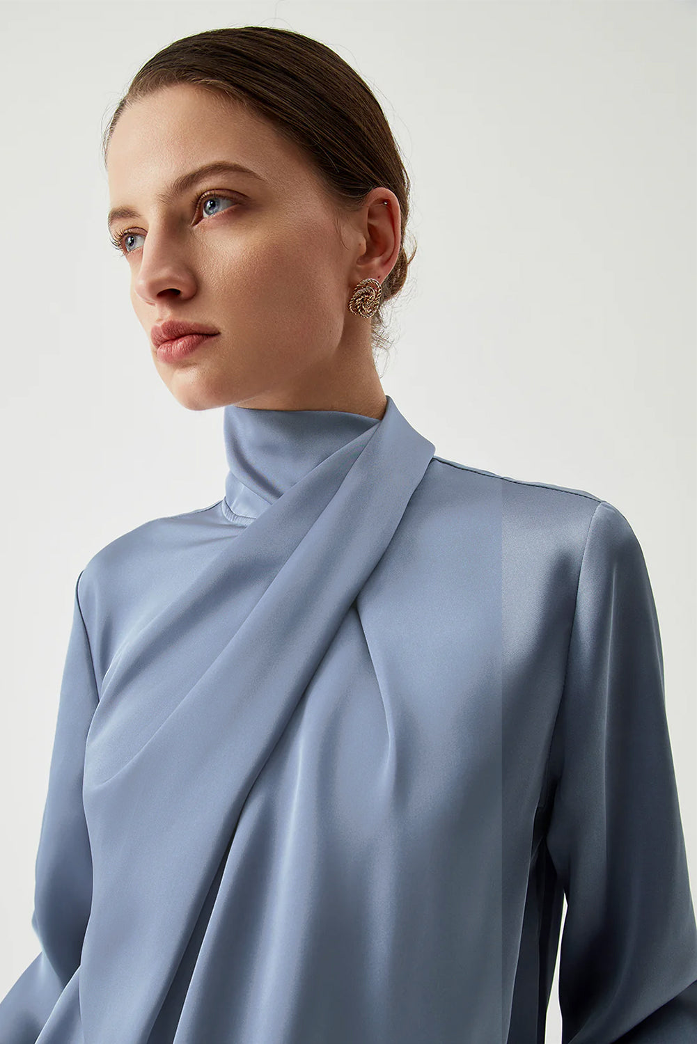 Moonlit Silk Twist Blouse