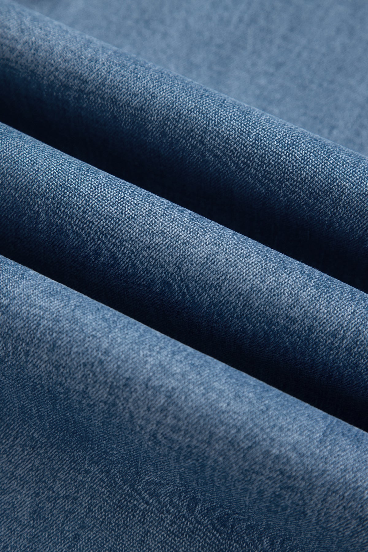 Dusk Blue Side Seam Rivet Detail Ankle Length Casual Jeans