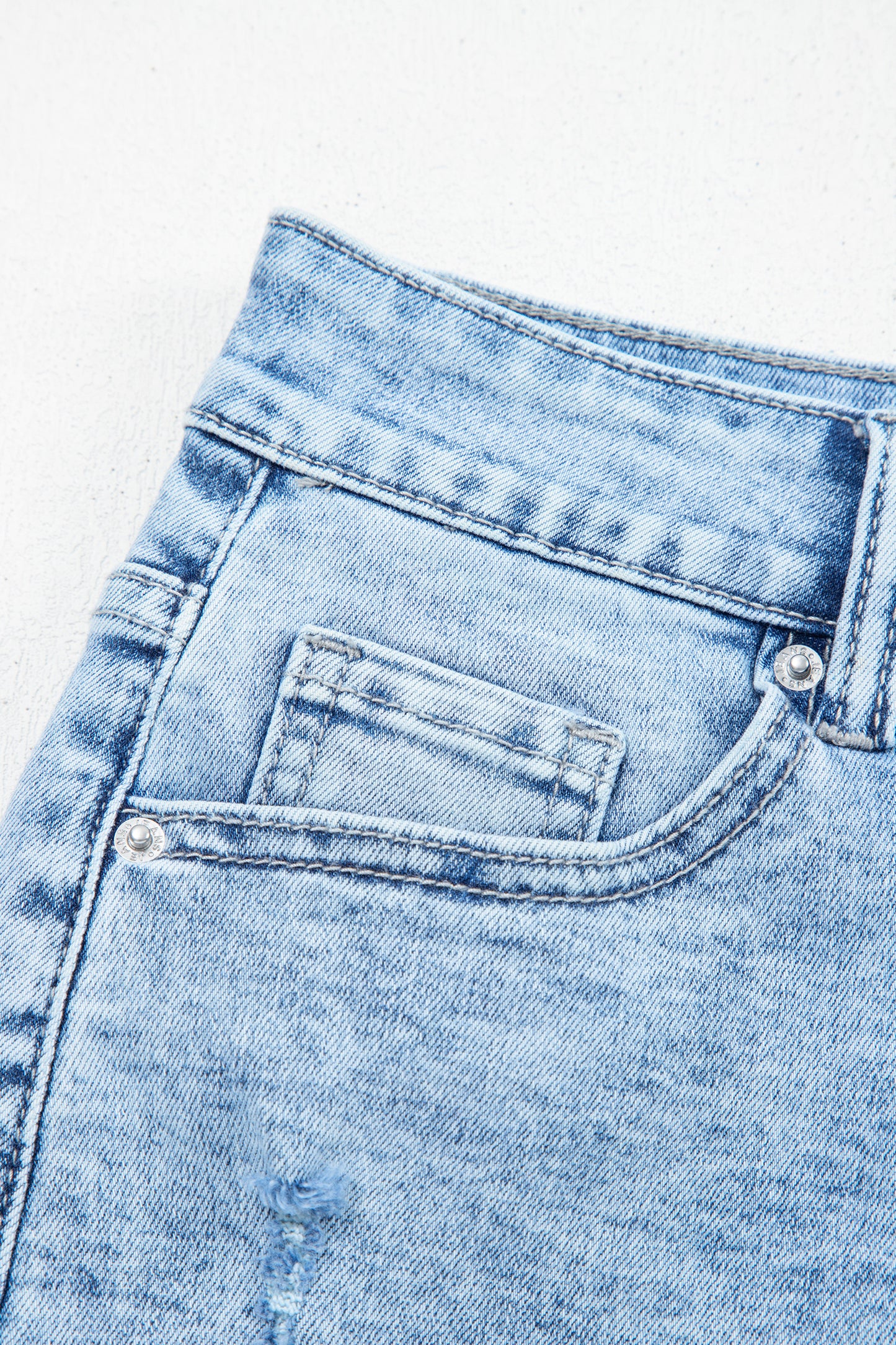 Coastal Fringe Denim Shorts