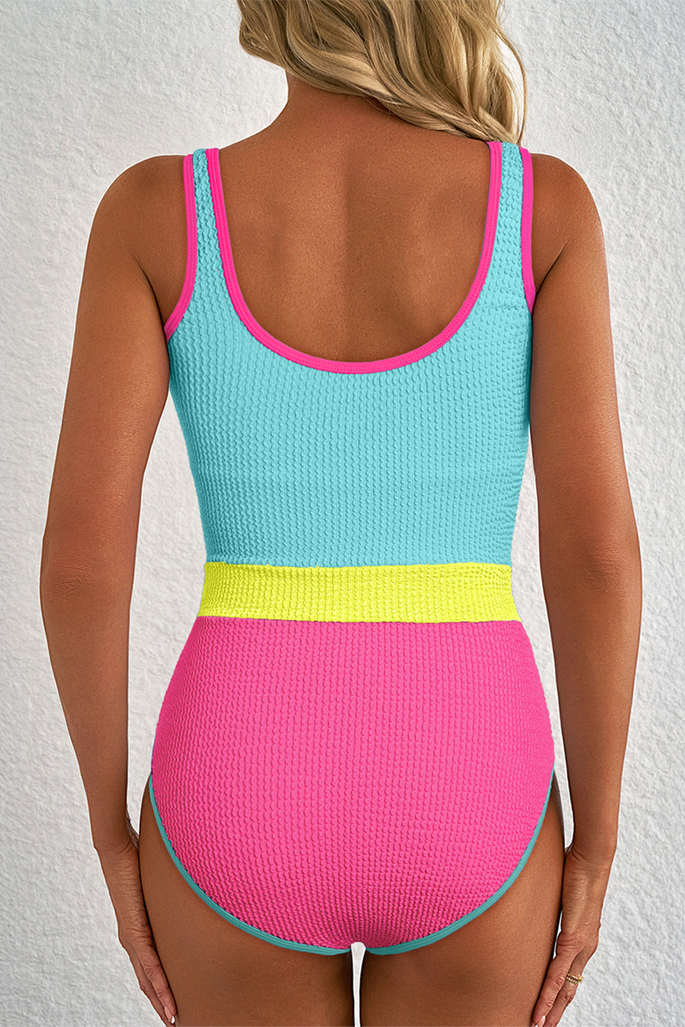Sunset Splash Colorblock One-Piece