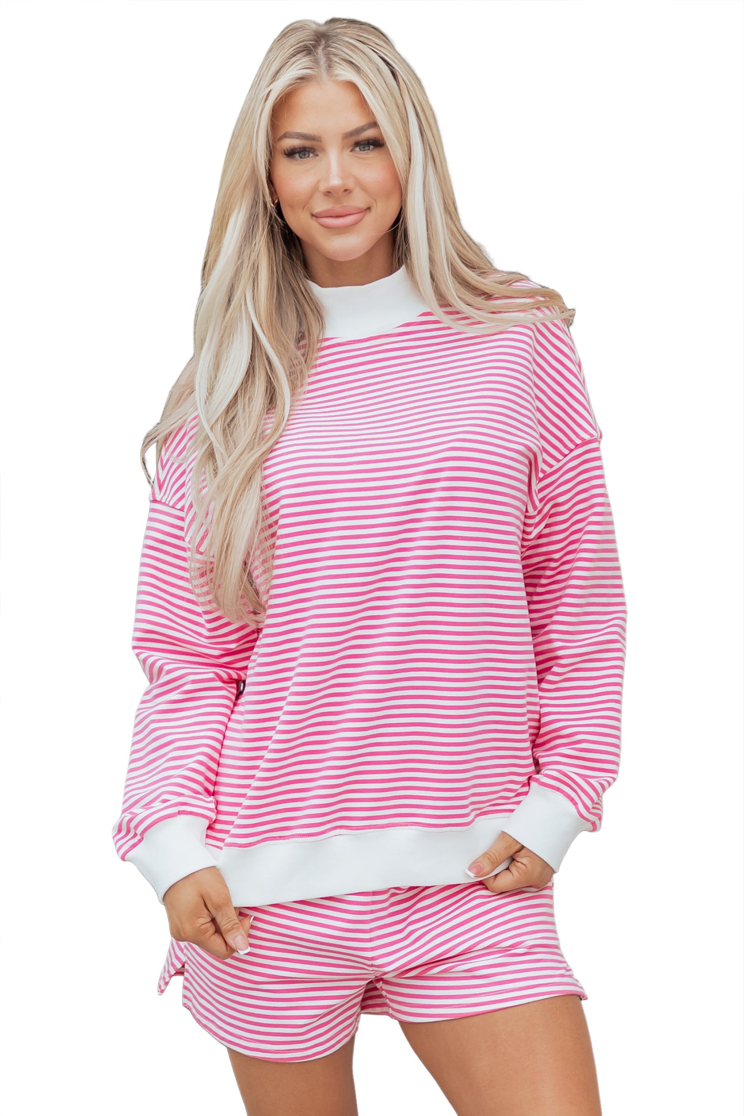 Strawberry Stripe Lounge Set