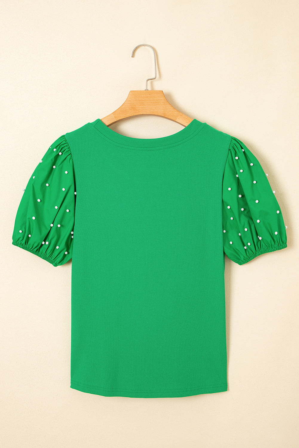 Emerald Pearl Puff Top
