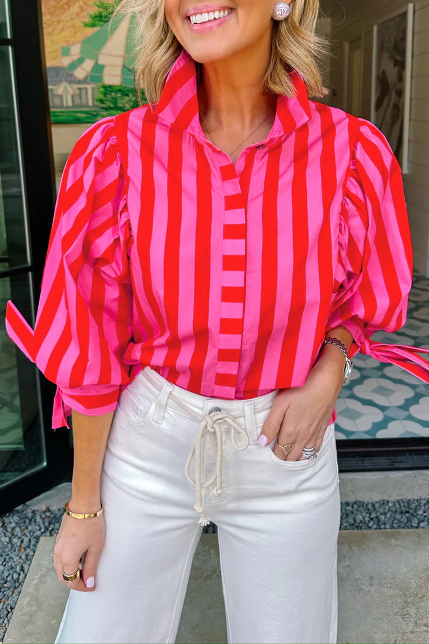 Fifth Avenue Stripe Blouse