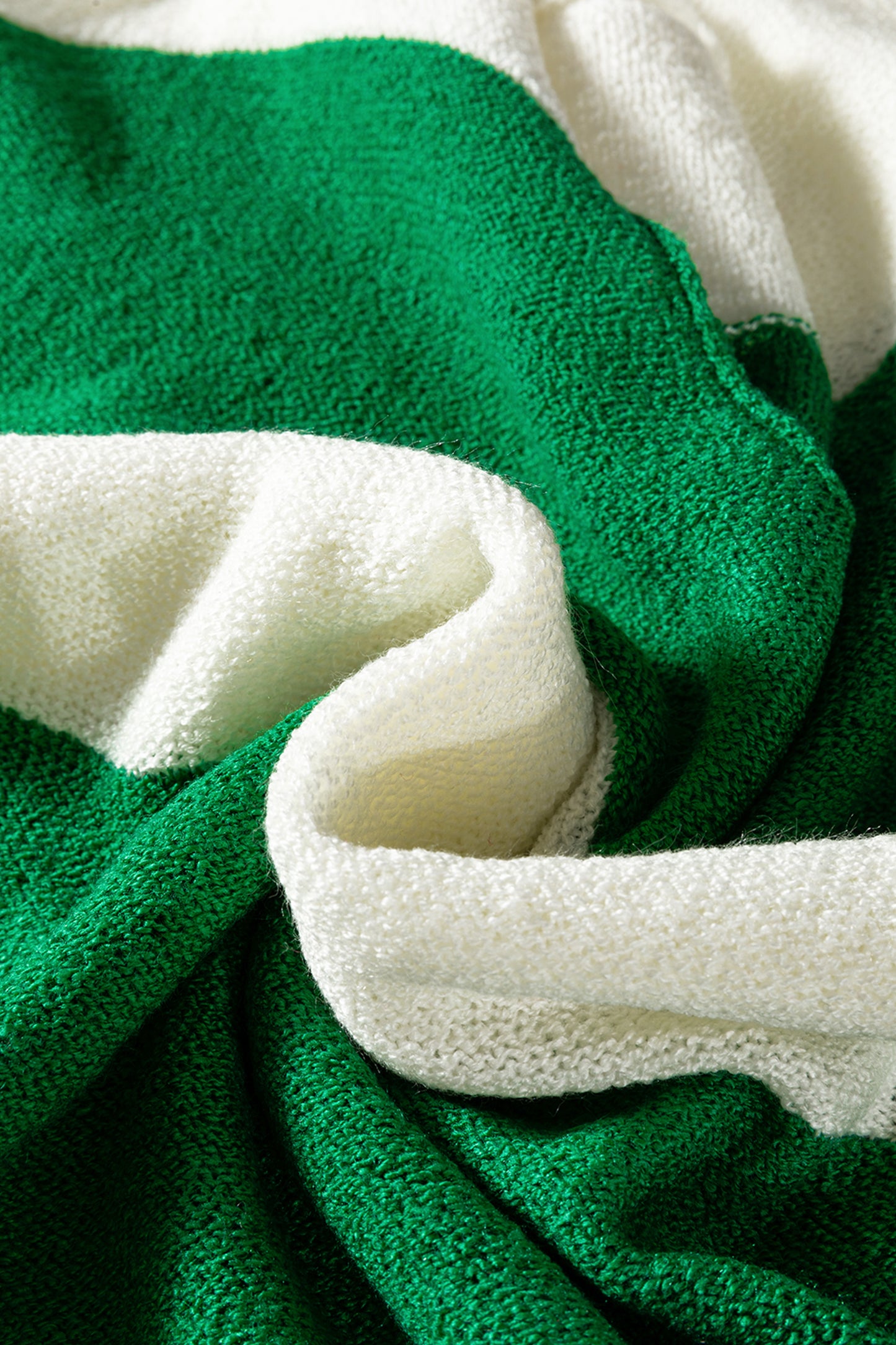 Green & Cream Harbor Sweater