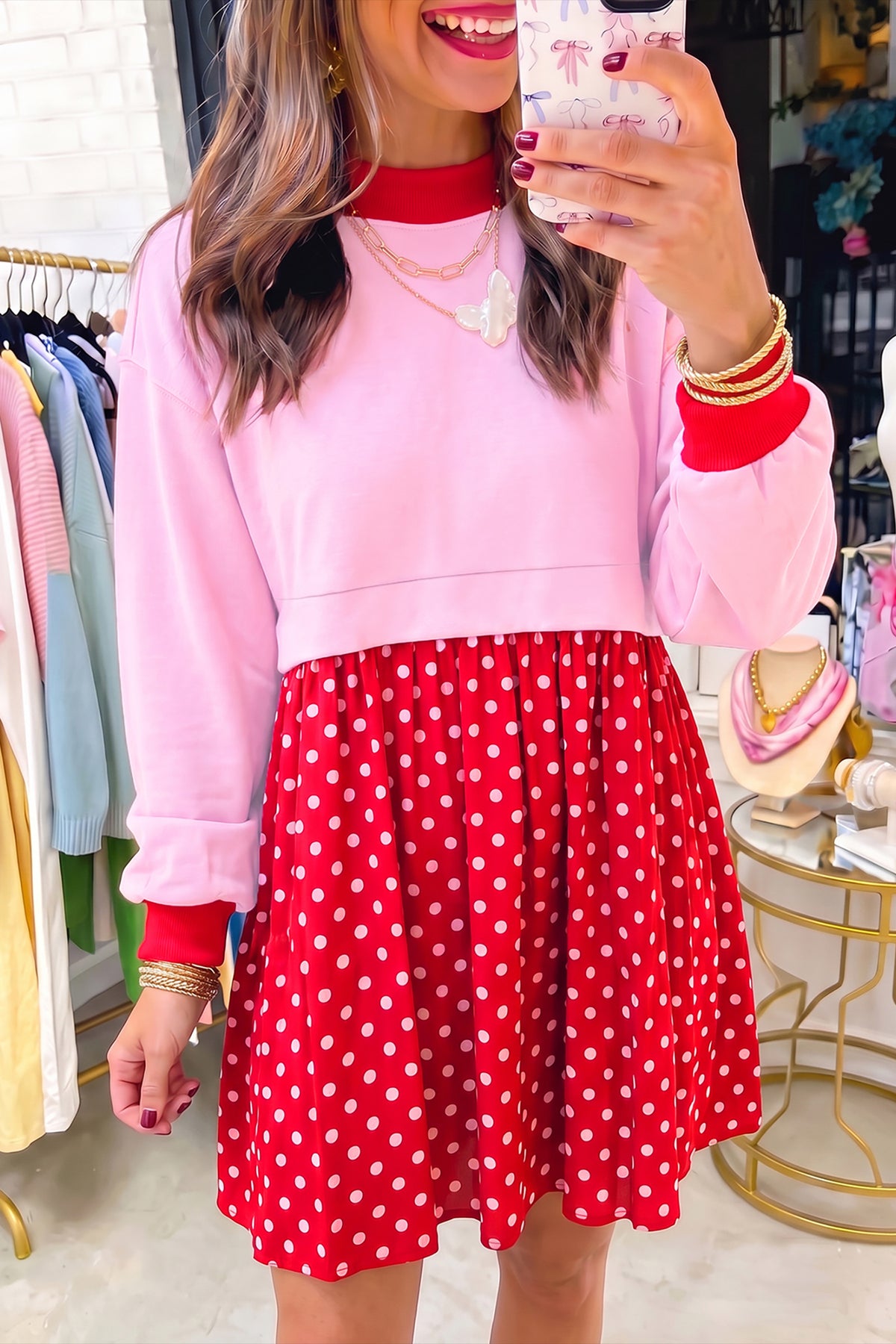 The Sweetheart Spot Polka Dot Dress