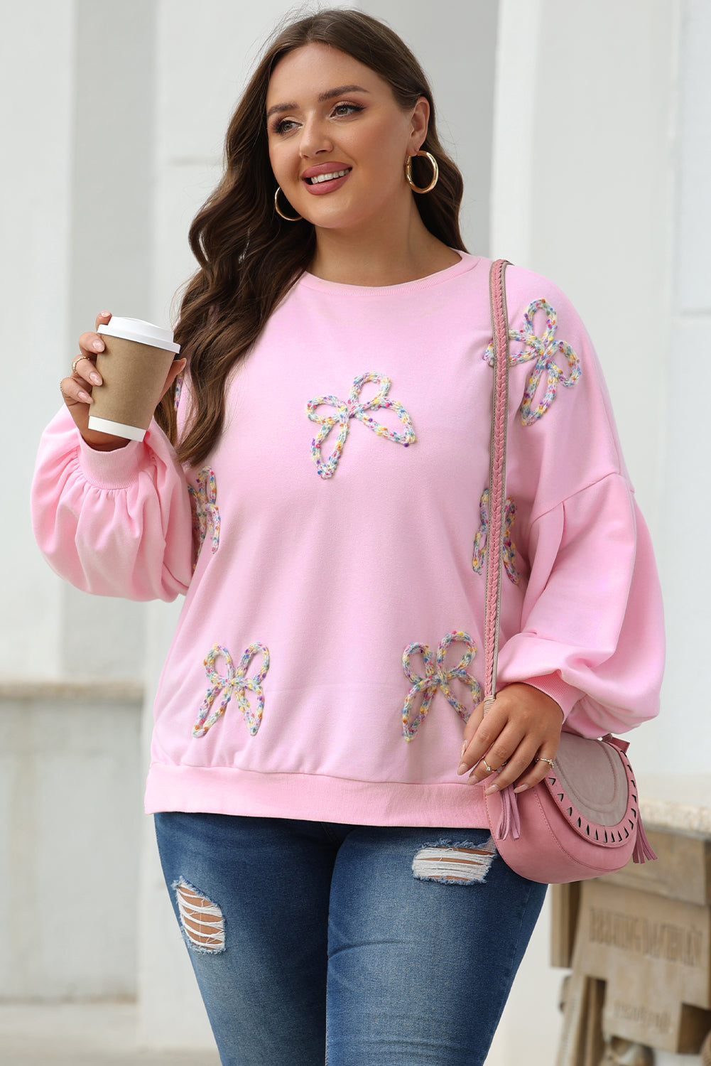 Tied With Love Bow Sweatshirt