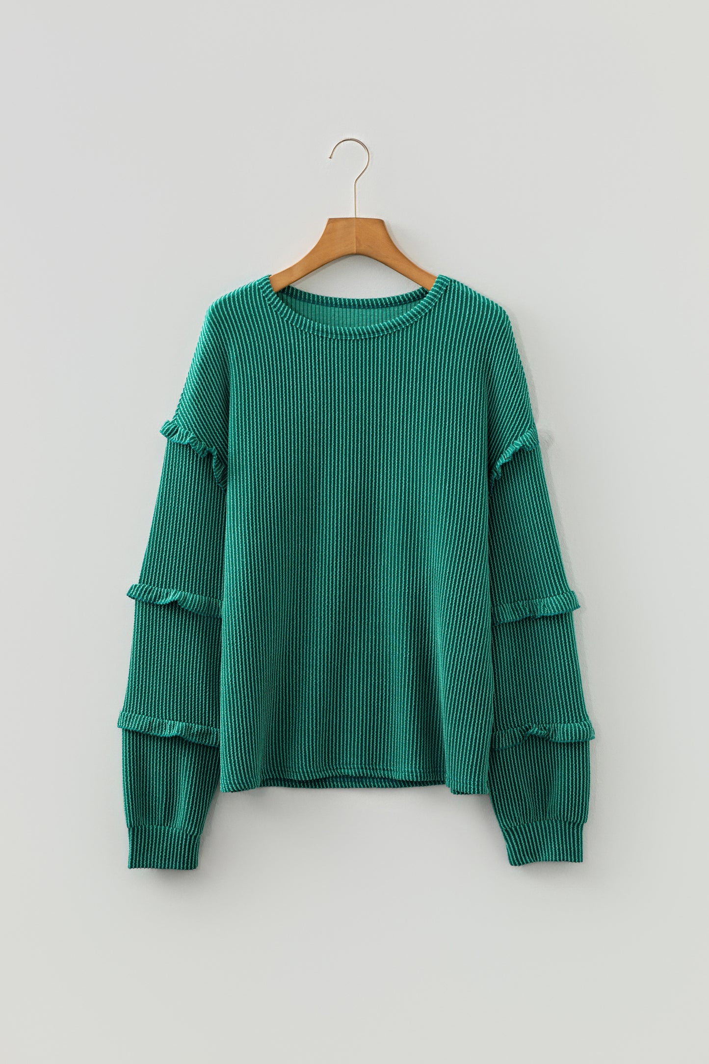 The Evergreen Ruffle Blouse