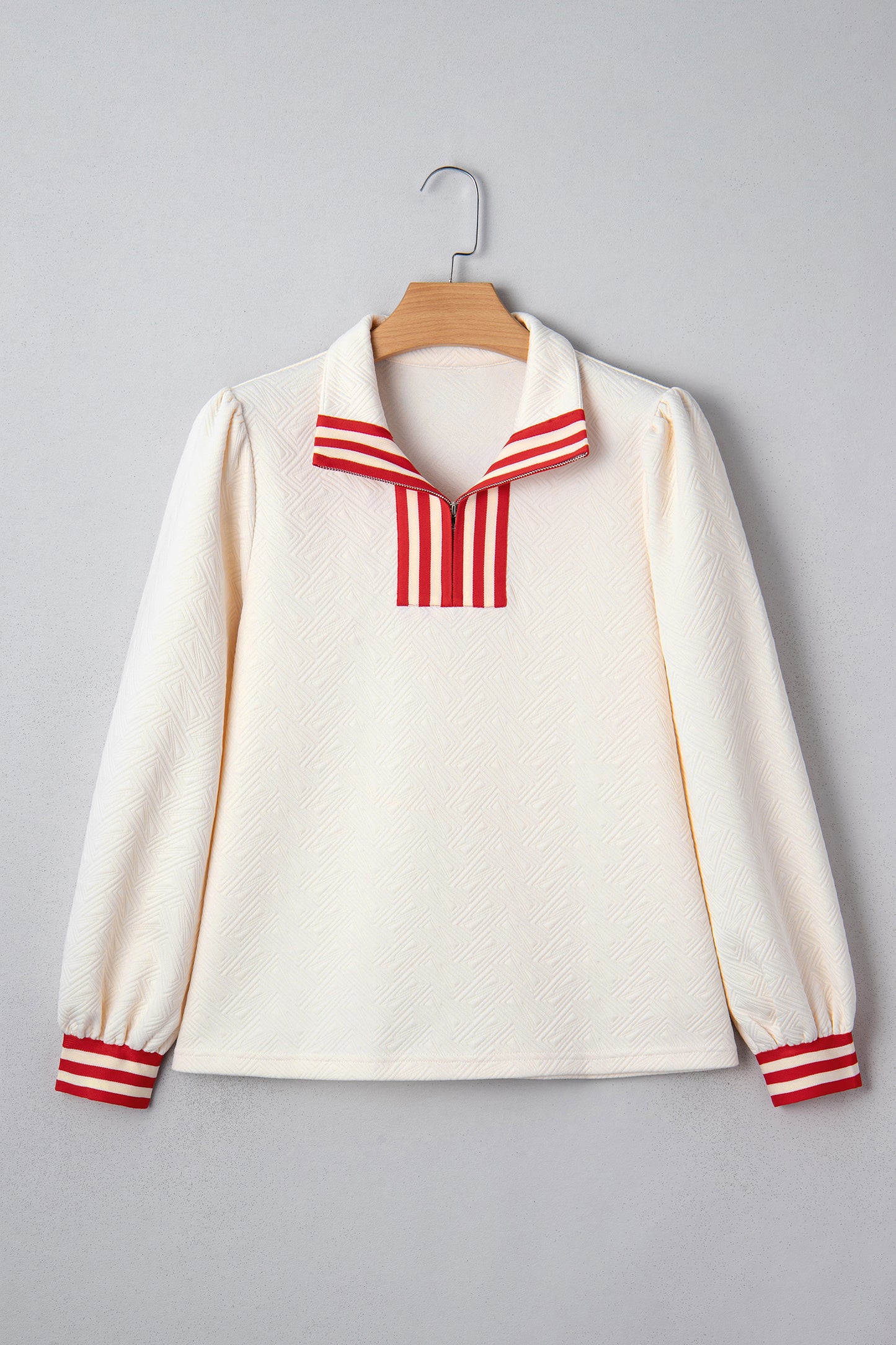 Ivory Lines Half Zip