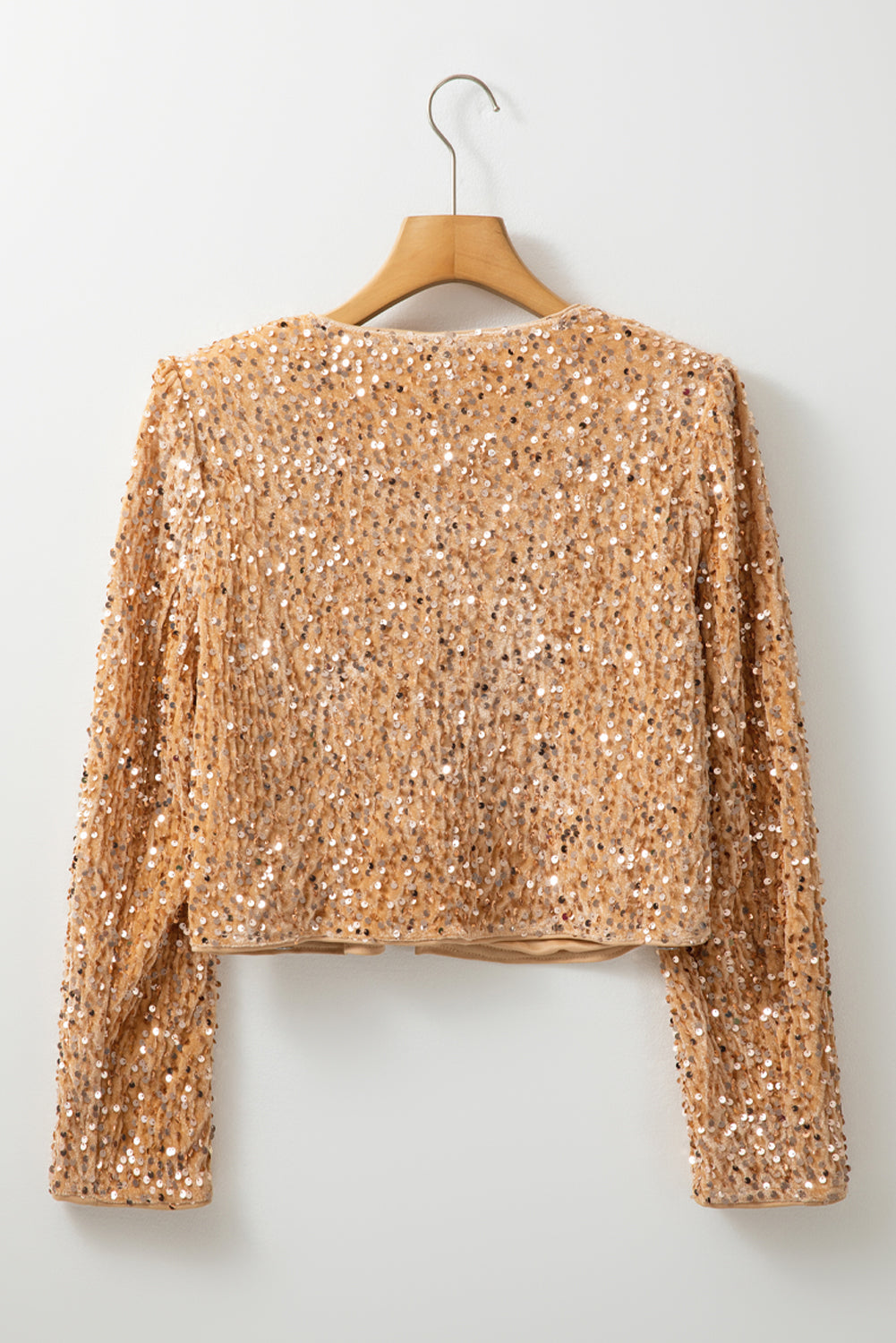 Golden Hour Cropped Sequin Jacket