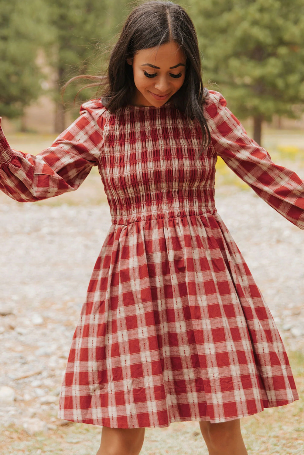 Autumn Meadow Smocked Dress