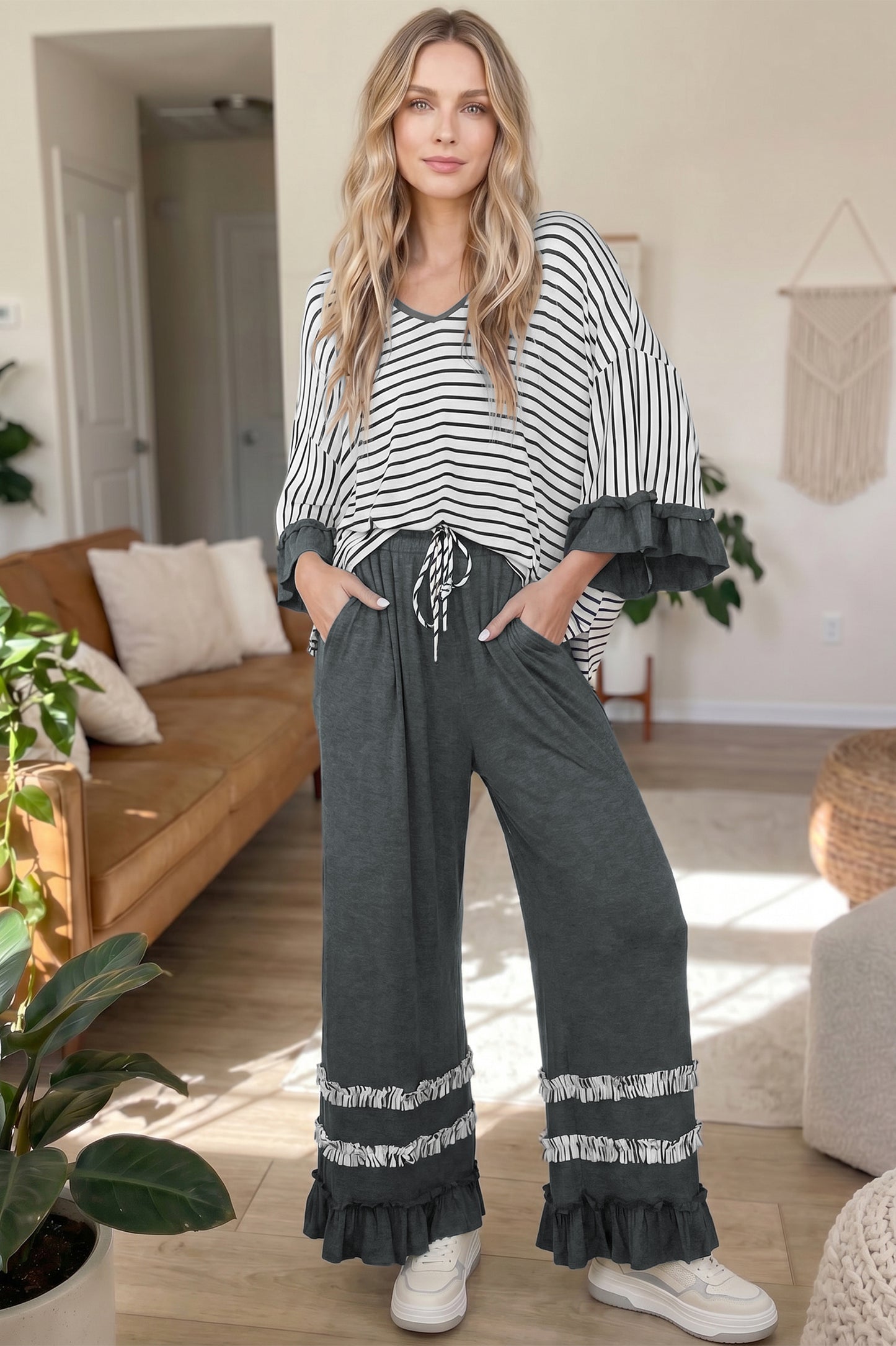 The Café Ruffle Lounge Set