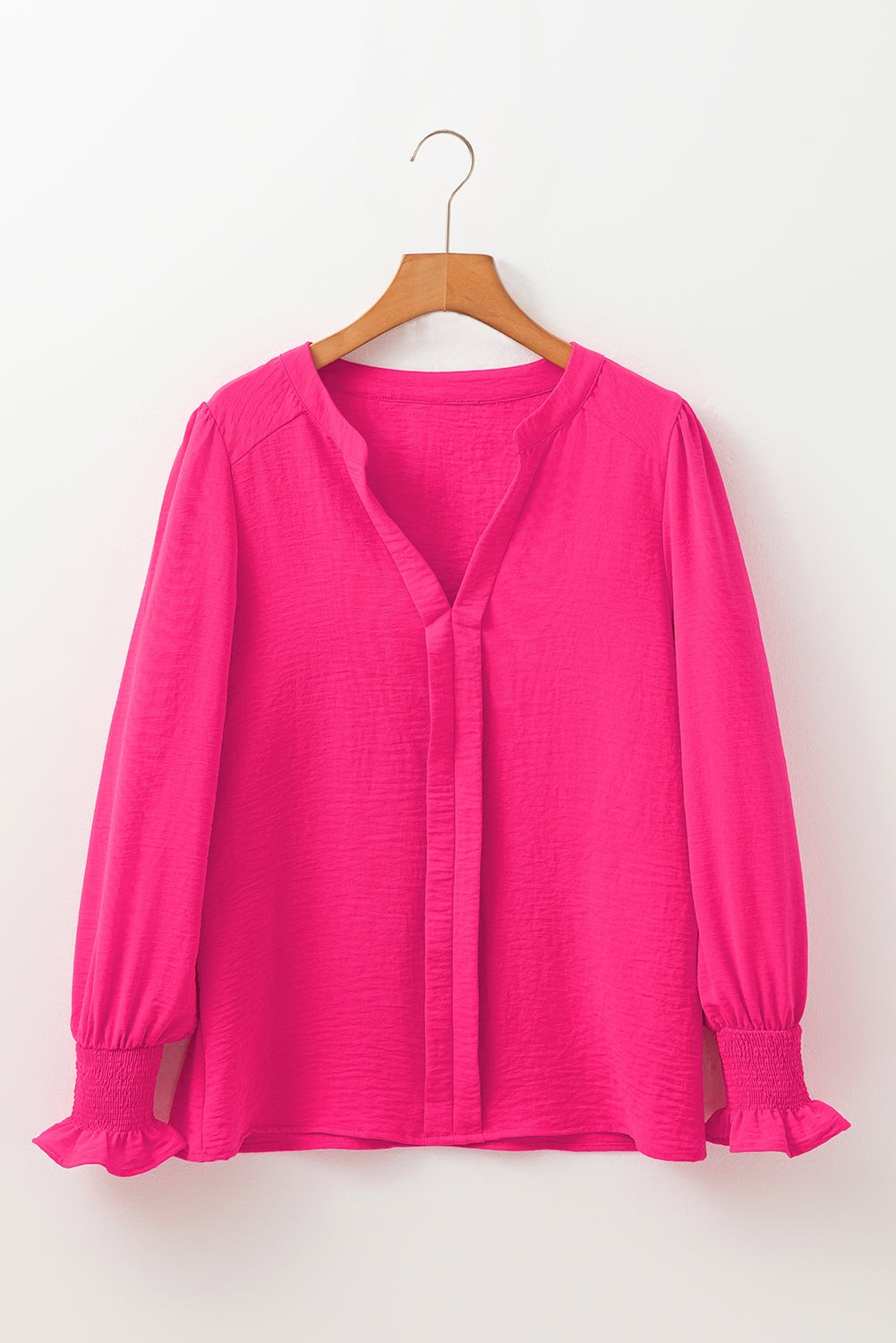 Pink Promise Smocked Cuff Blouse
