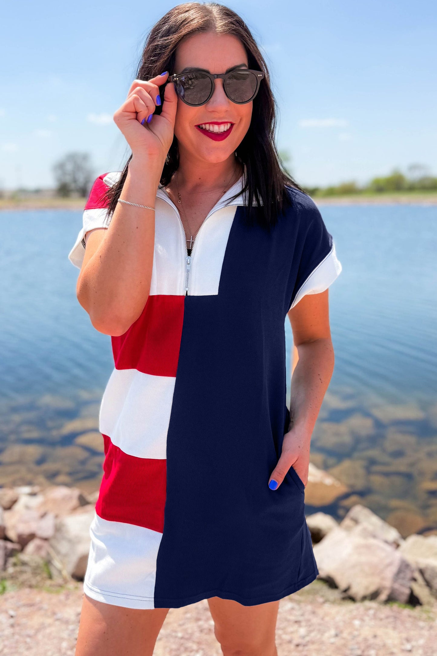 All-American Weekend Tee Dress