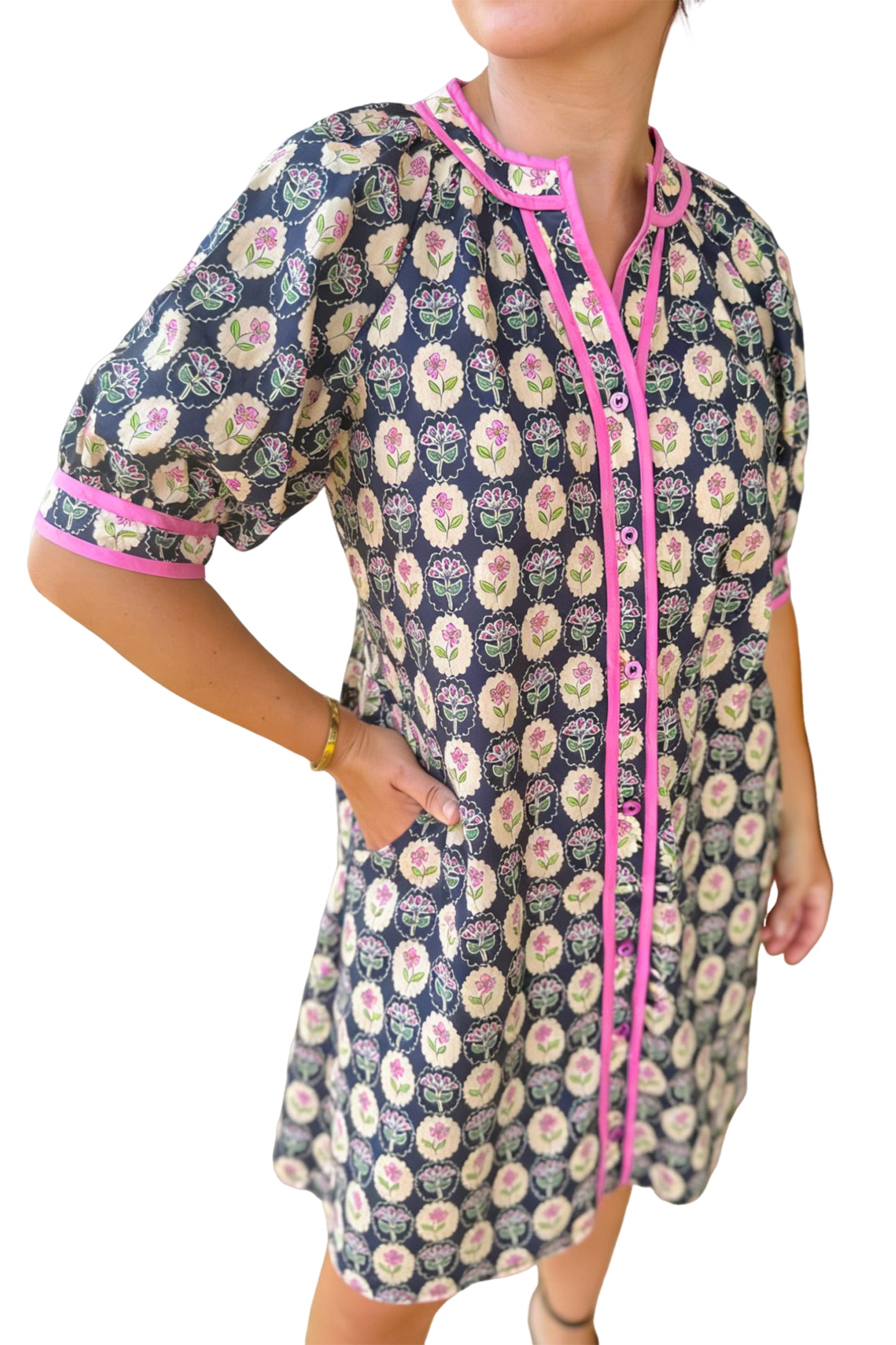 The Penny Lane Floral Shirt Dress