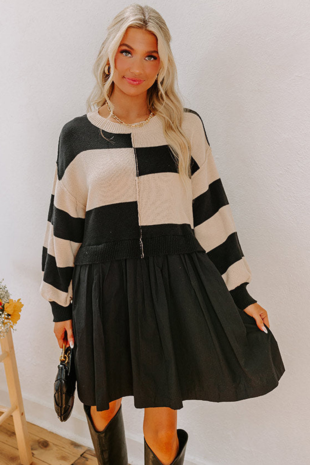 The Soho Statement Stripe Sweater Dress
