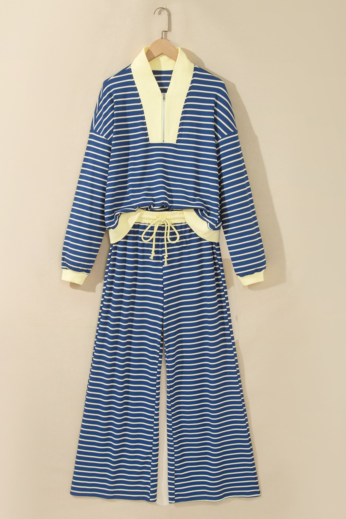 The Blue & Butter Stripe Set
