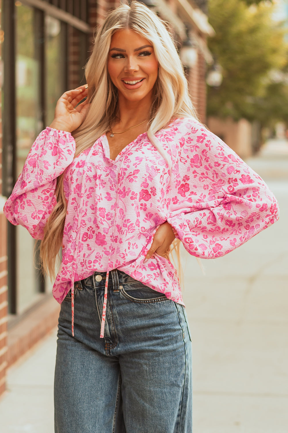 The Pink Posy Blouse