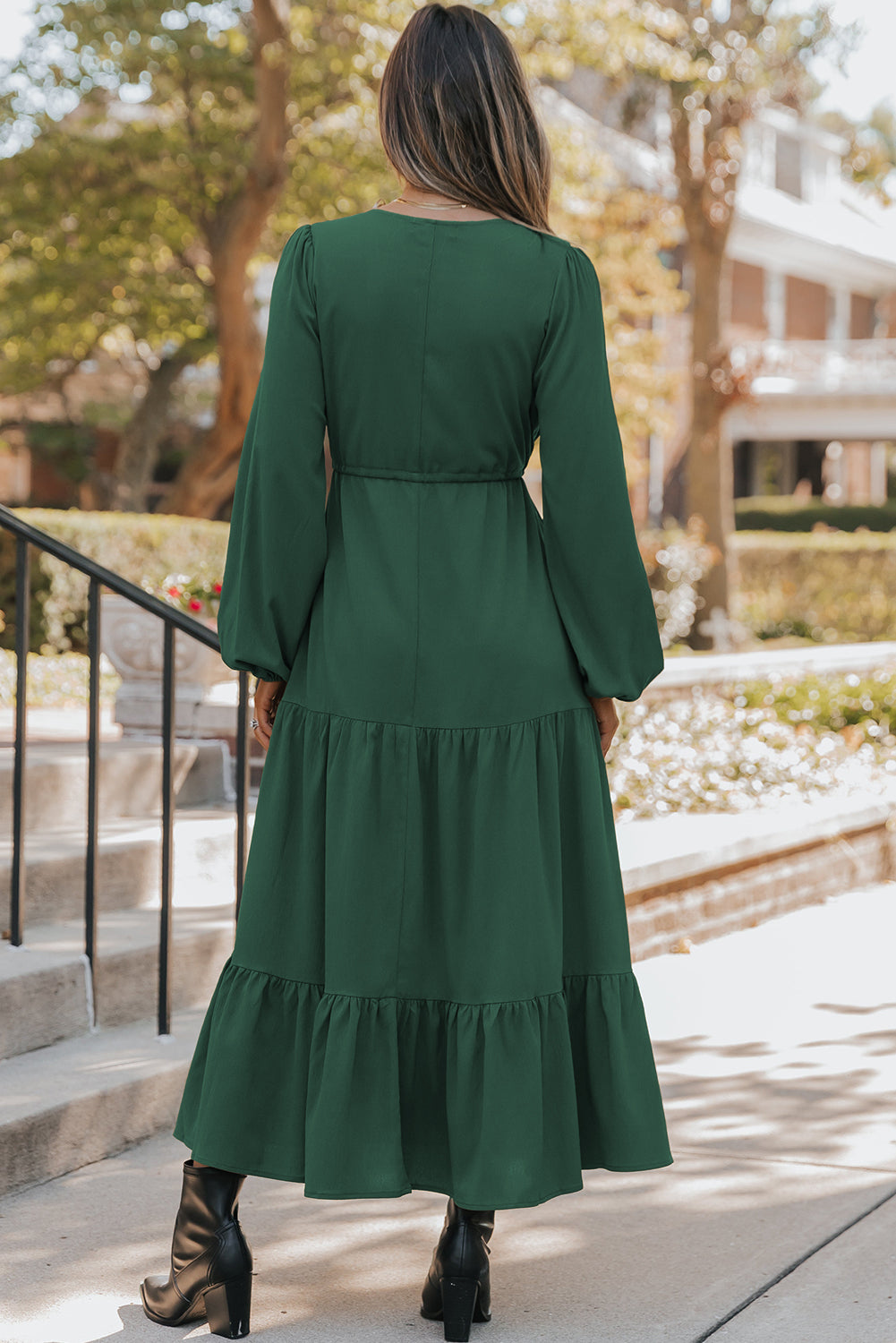 Evergreen Tiered Maxi Dress