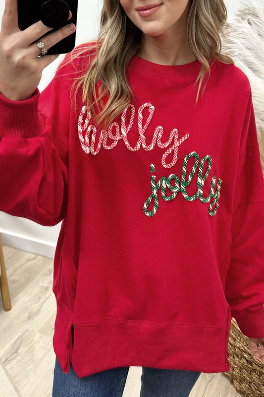 Jolly Jolly Candy Cane Sweatshirt