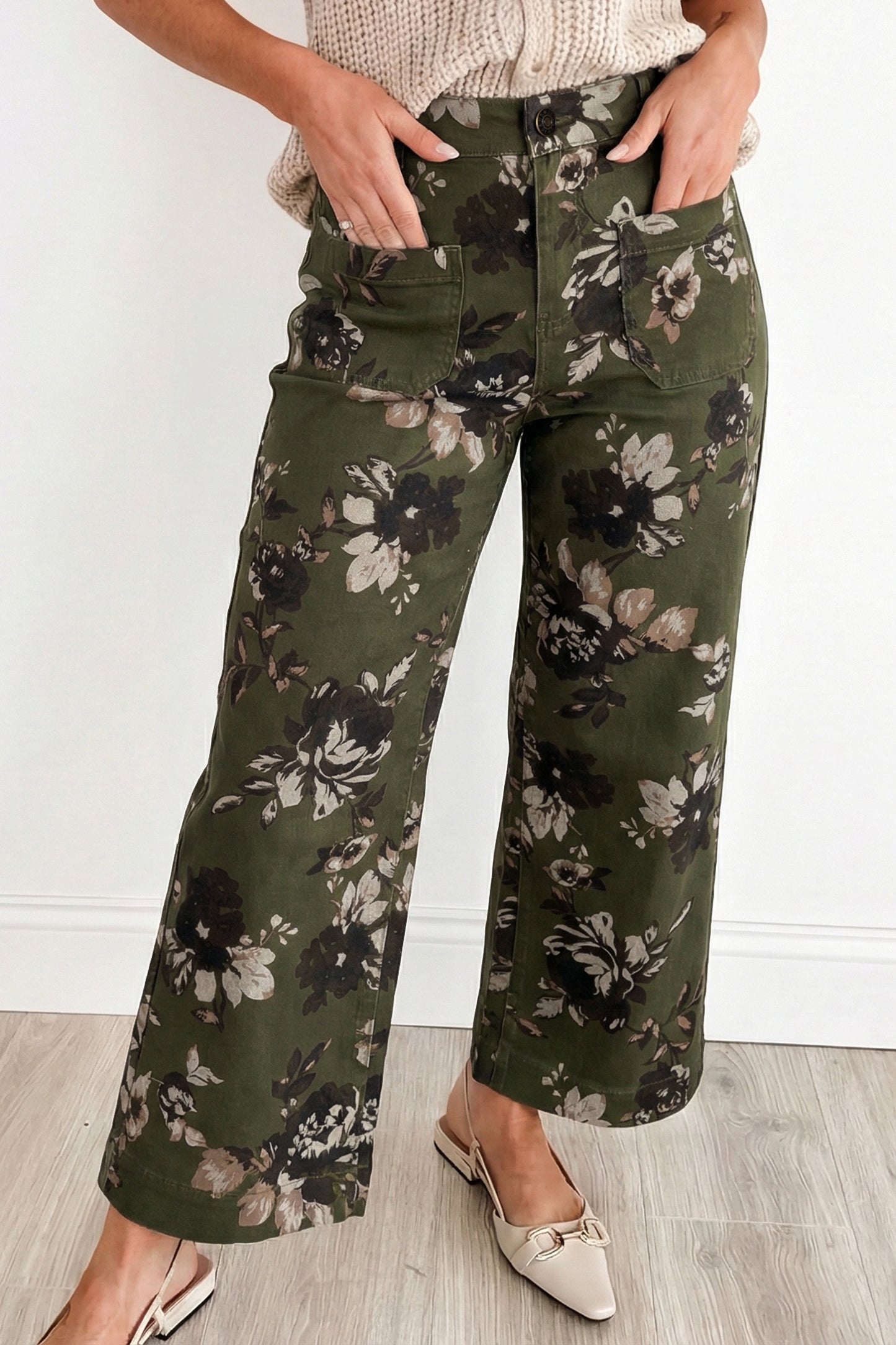 Woodland Rose Straight Leg Pants