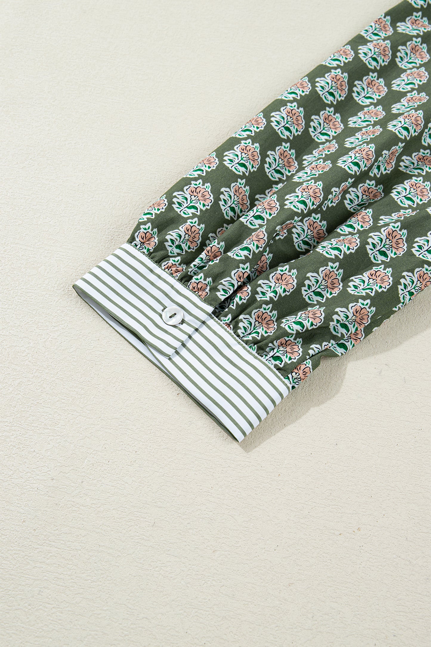 Olive Bloom Tiered Dress