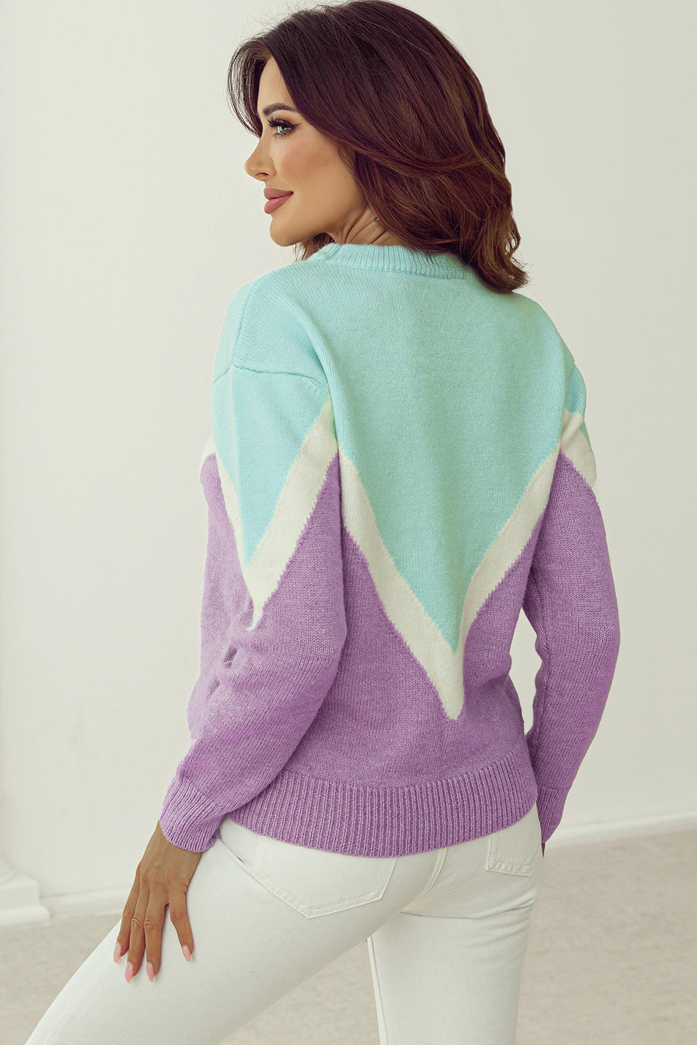 The Lavender Lane Chevron Sweater
