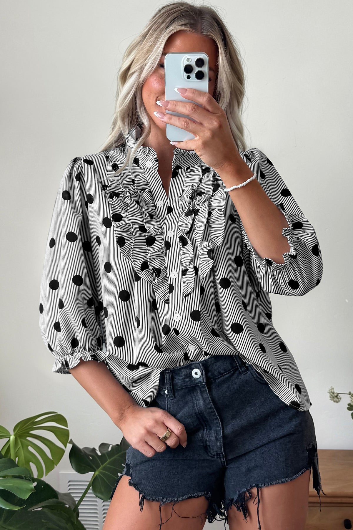 The Dot & Frill Blouse