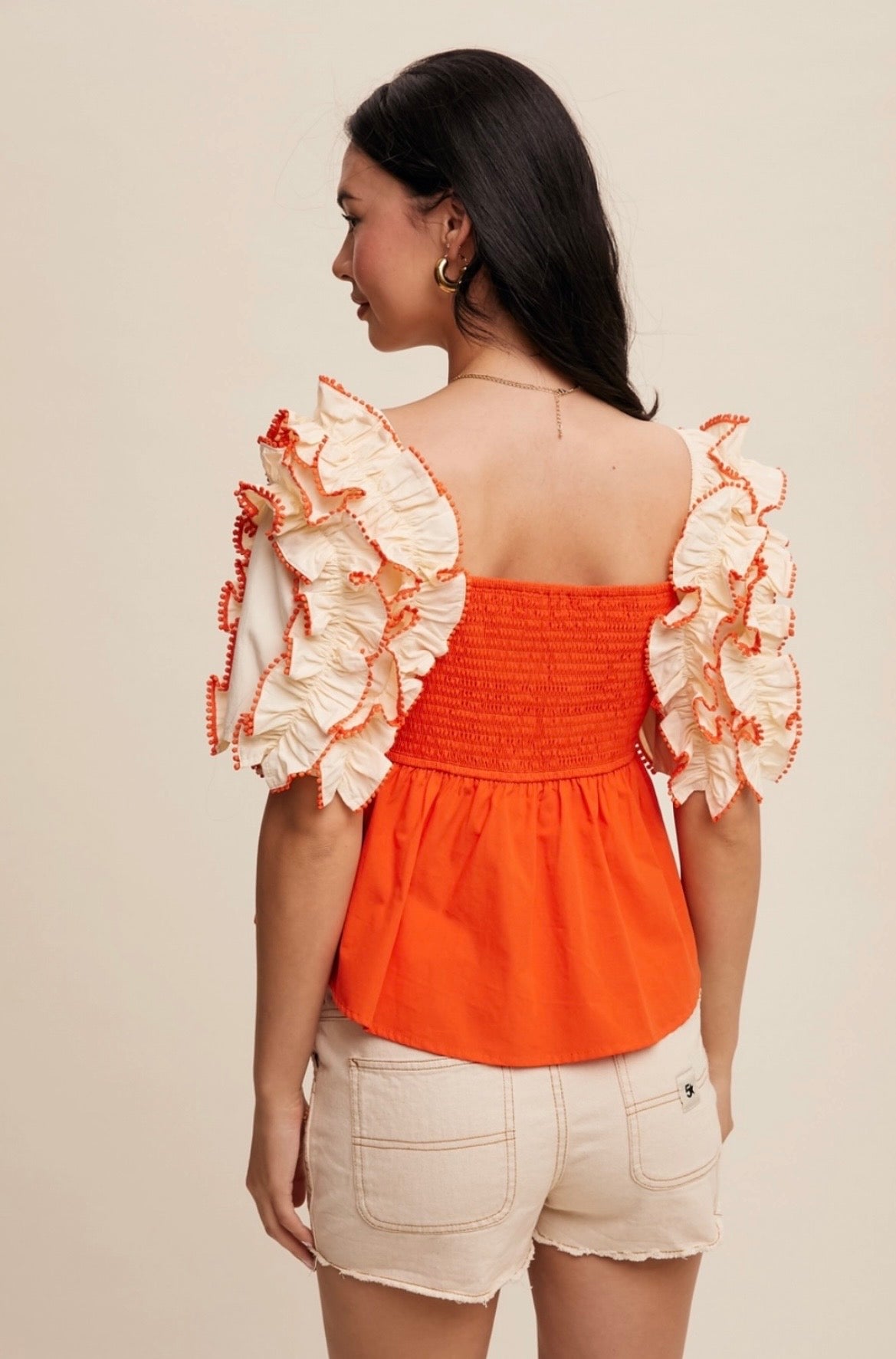 The Seaside Spritz Ruffle Blouse