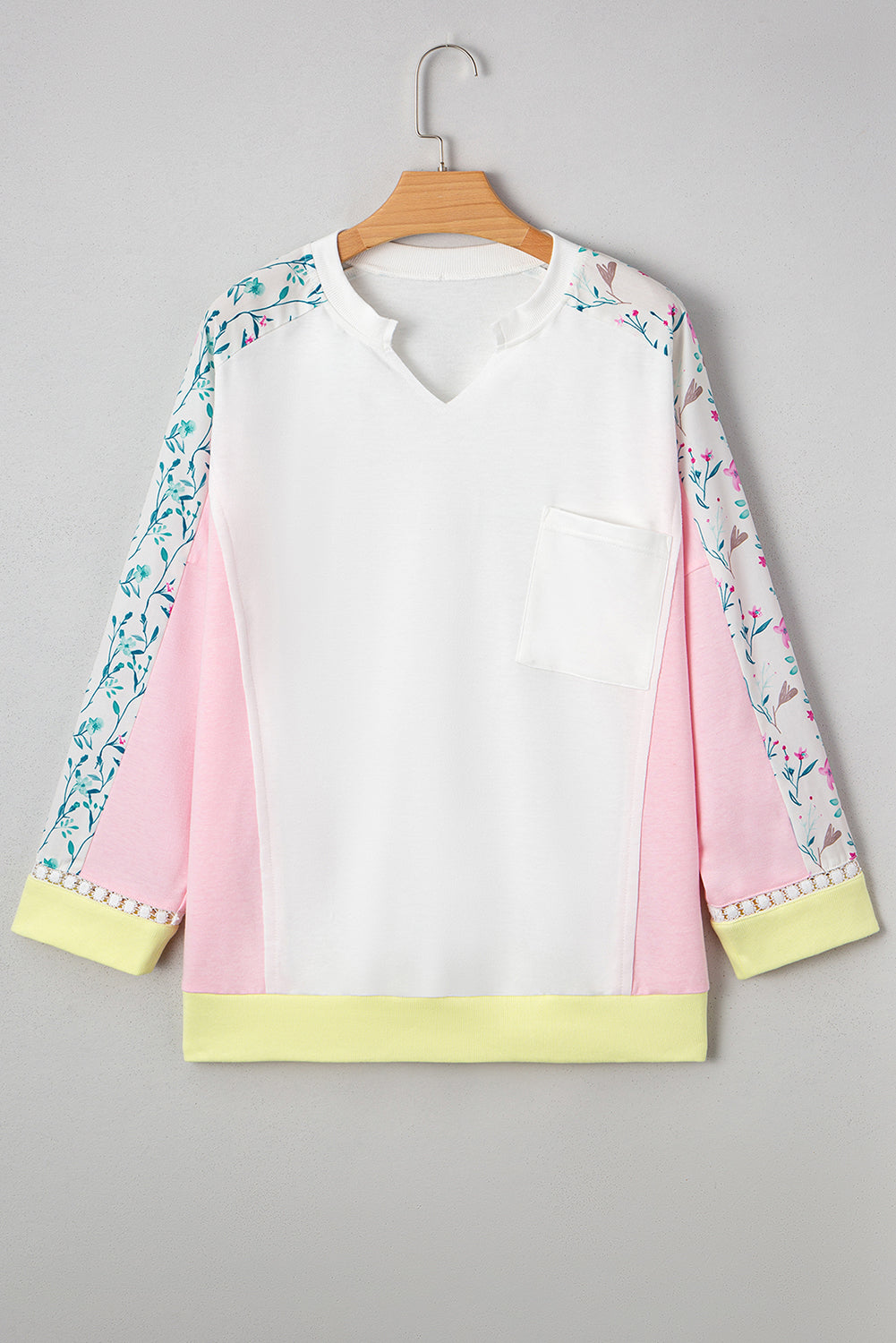 Pastel Garden Colorblock Top