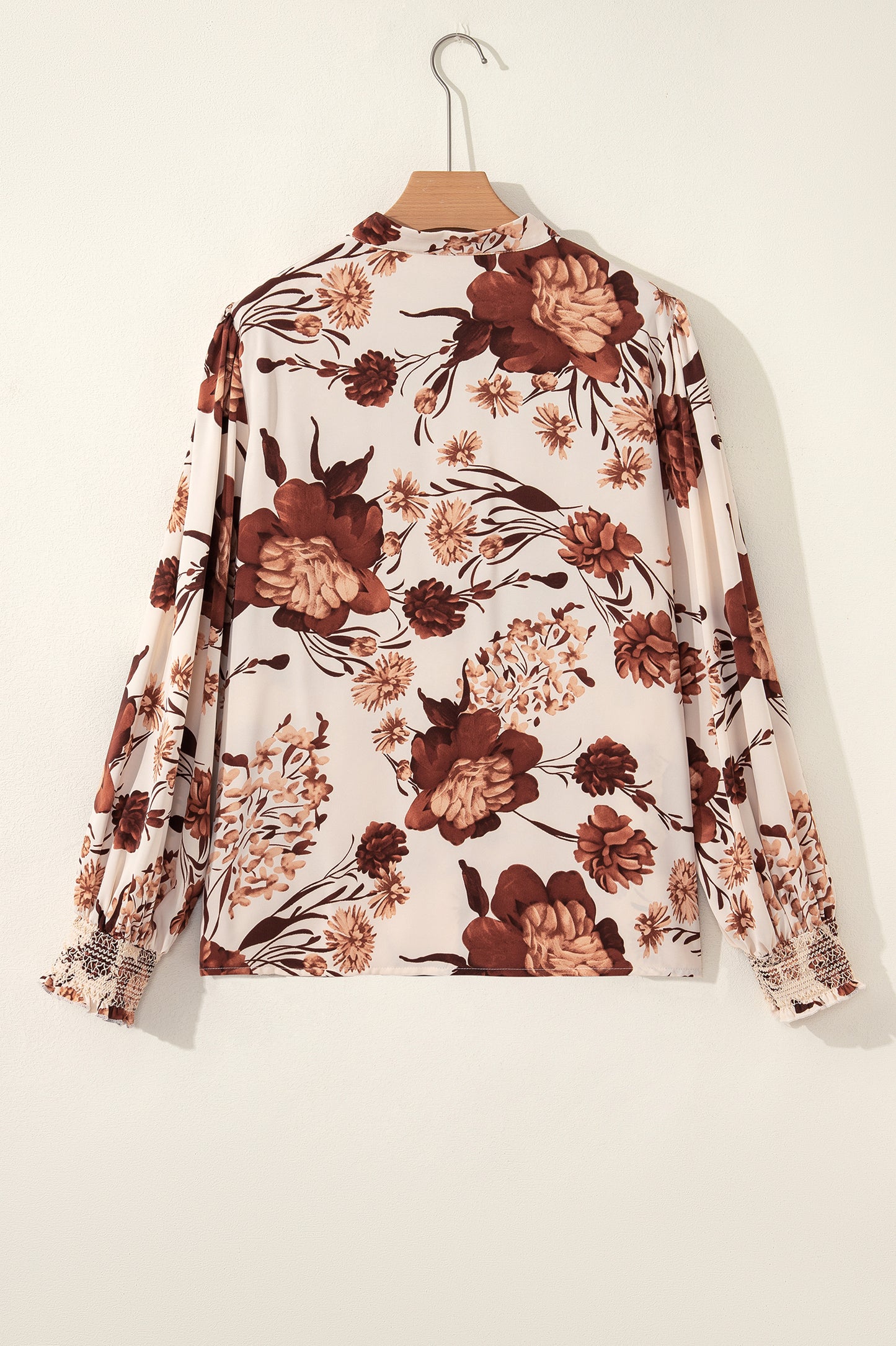 Autumn Bloom Satin Blouse