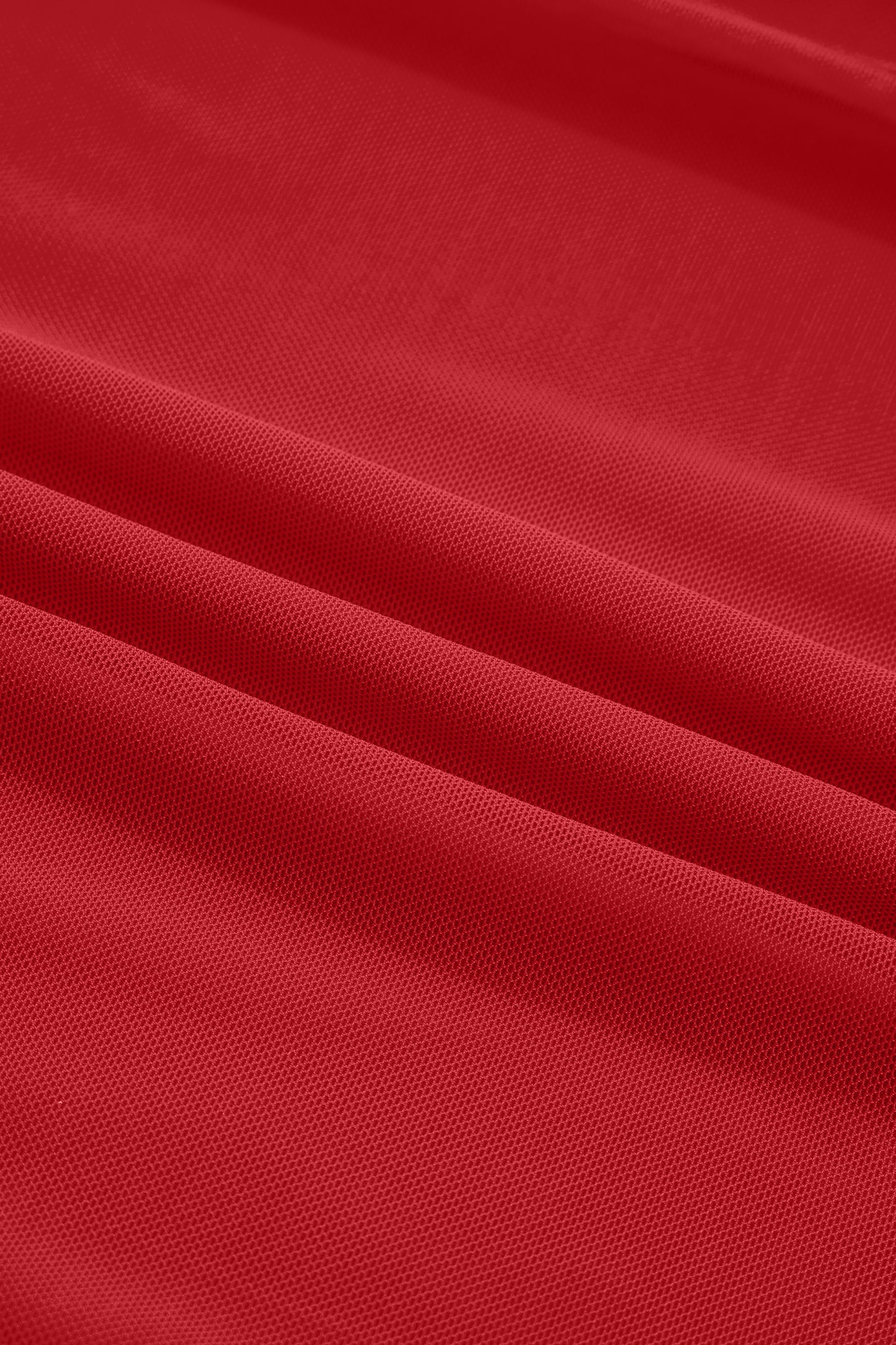 Crimson Allure Mesh Turtleneck
