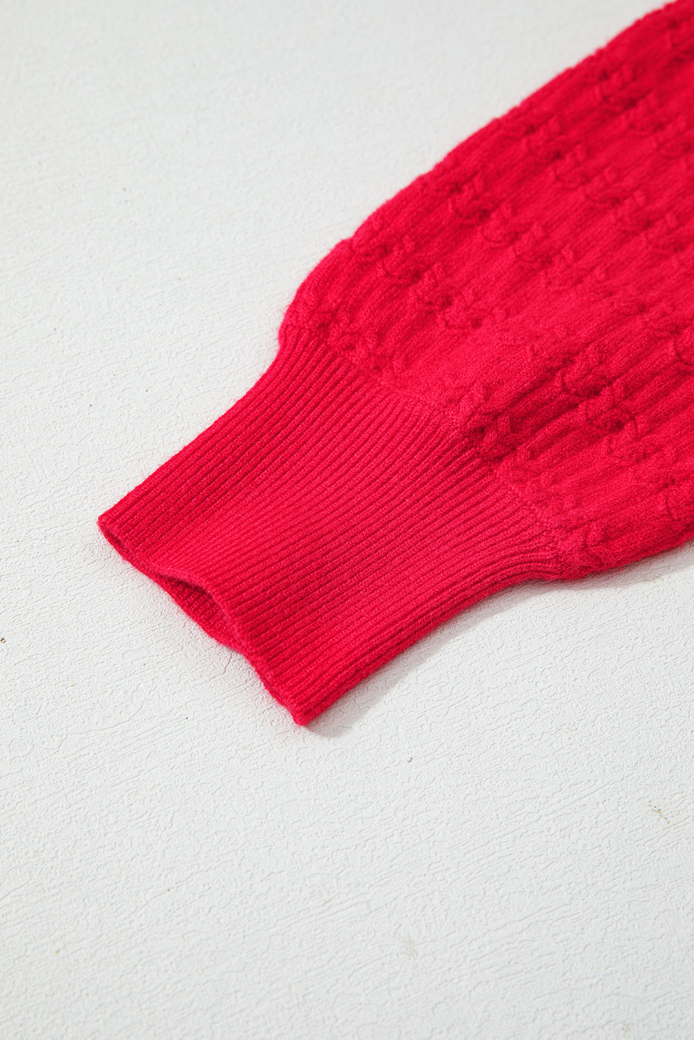 The Holly Berry Textured Knit Sweater