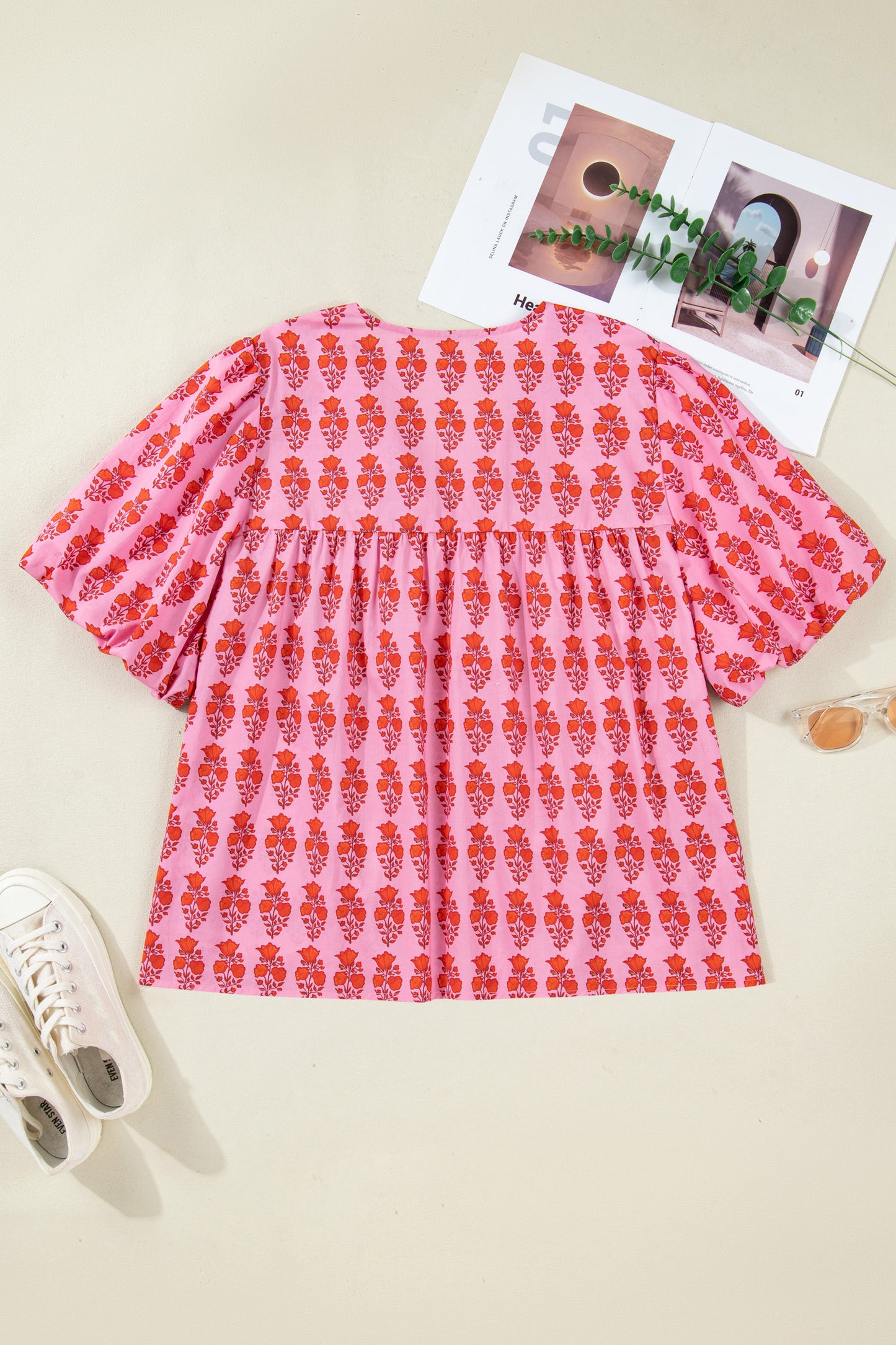 Pink Petals & Punch Blouse Curvy