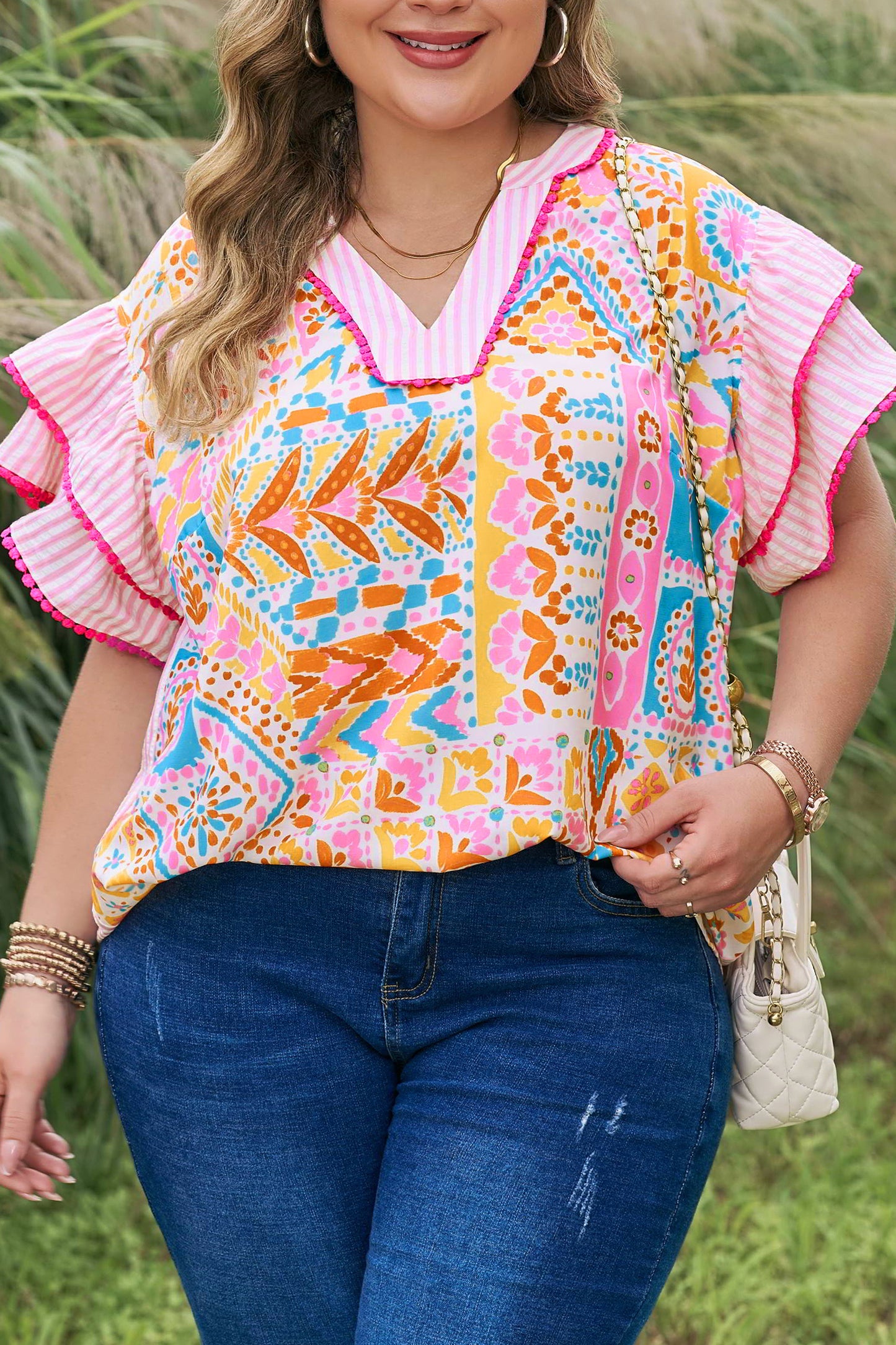 Curvy Fiesta Belle Blouse