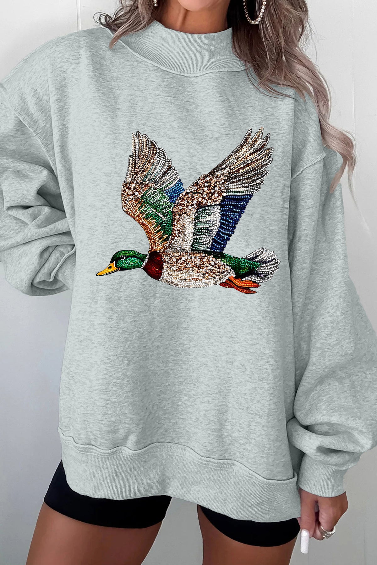 The Mallard After Midnight Mock Neck