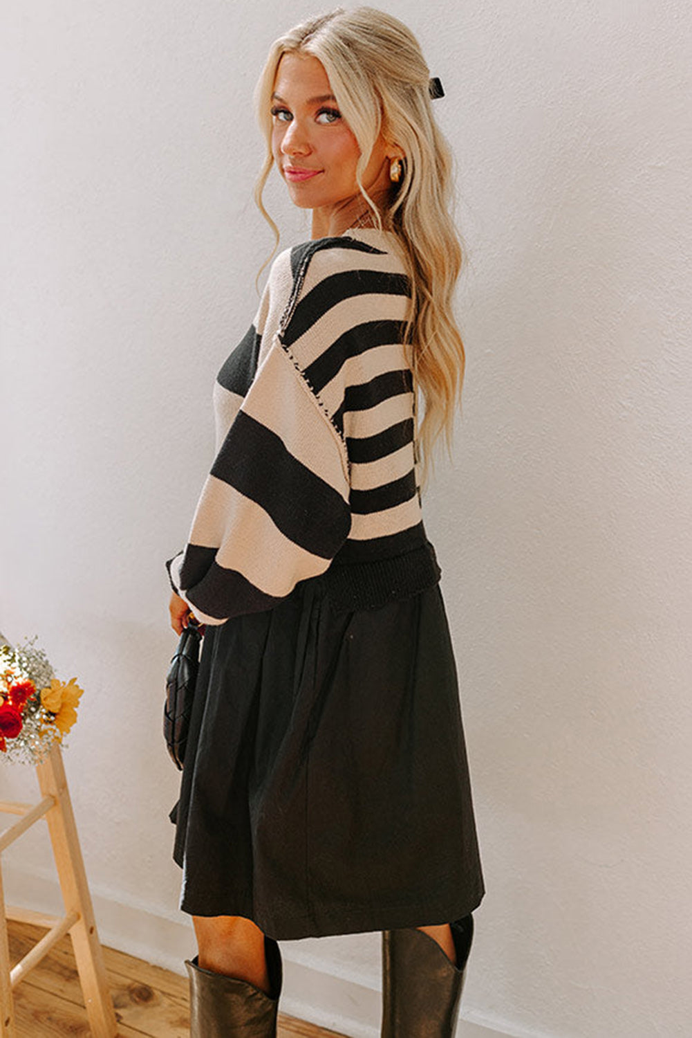The Soho Statement Stripe Sweater Dress
