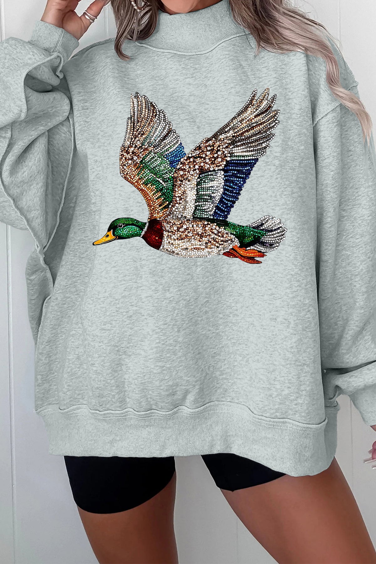 The Mallard After Midnight Mock Neck