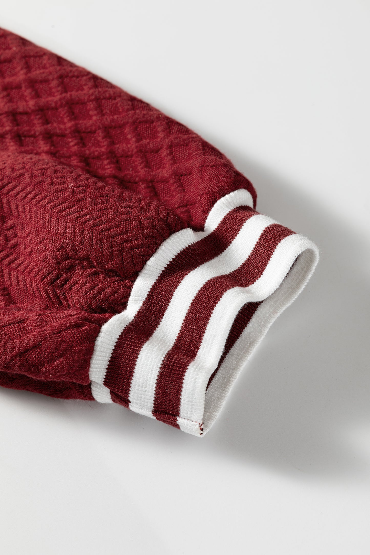 Varsity Chic Quilted Half-Zip