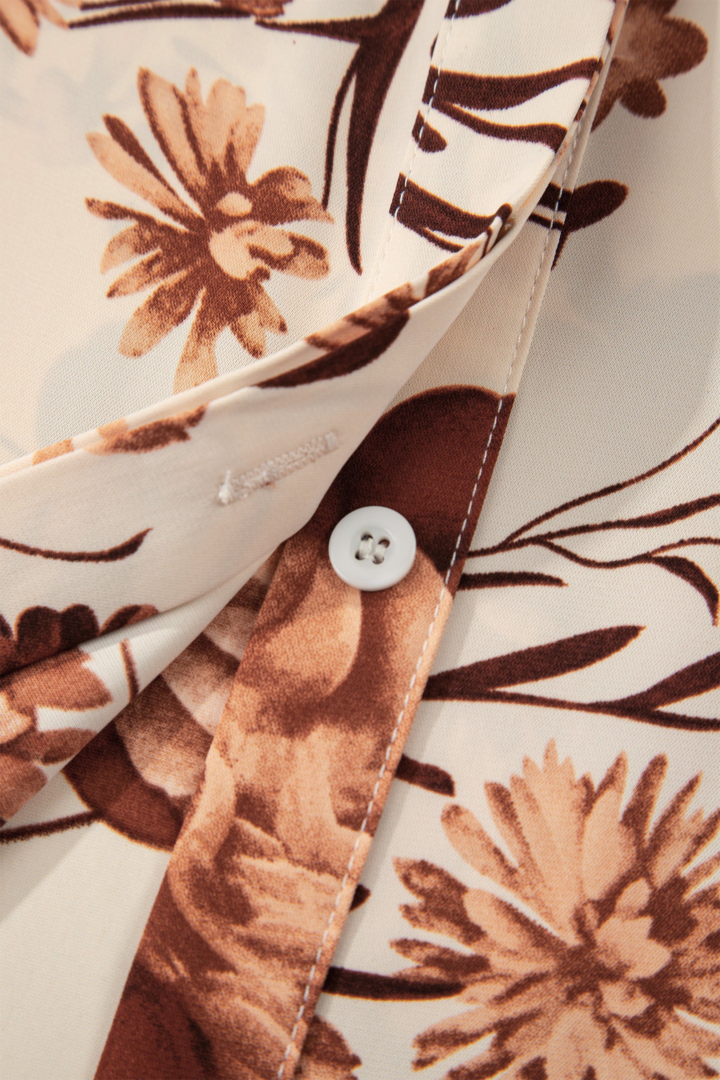 Autumn Bloom Satin Blouse