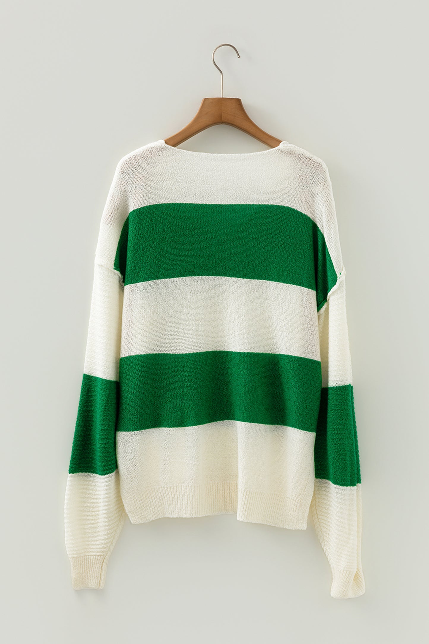 Green & Cream Harbor Sweater