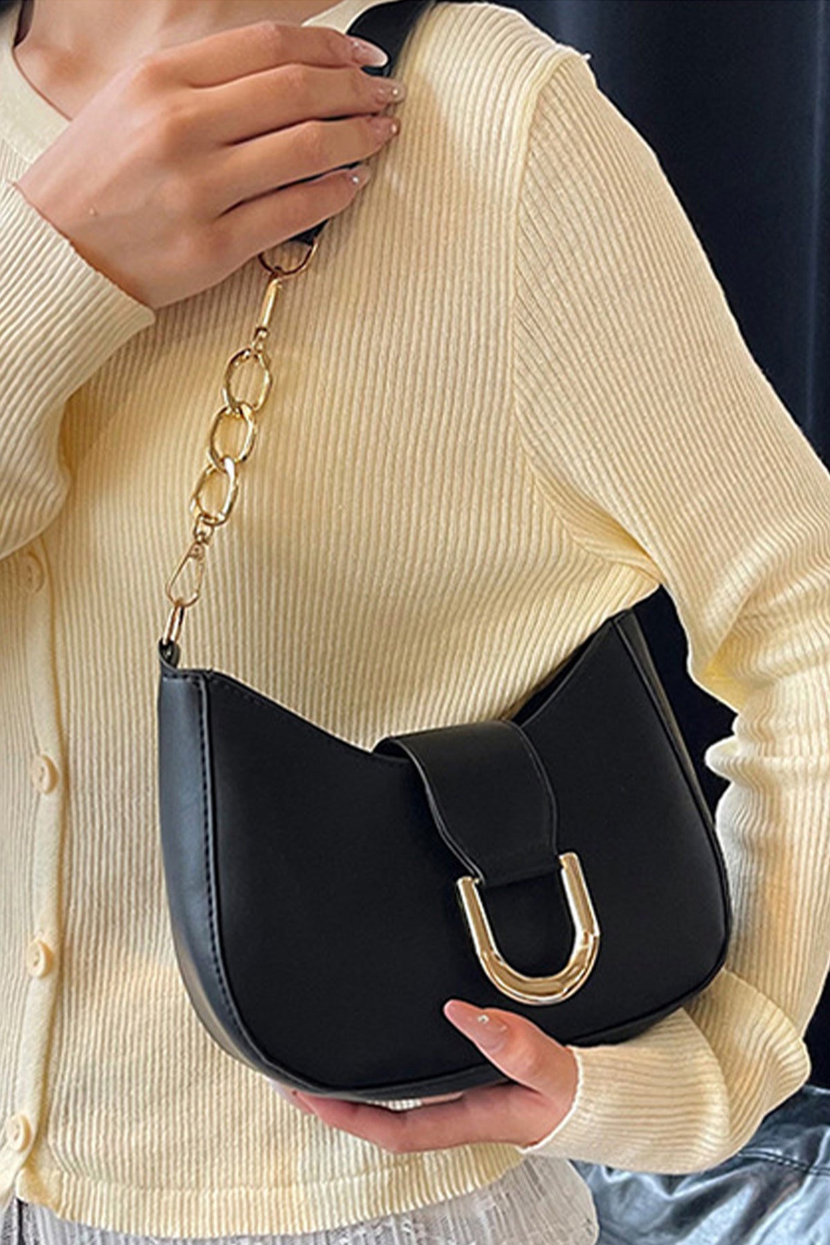 The Gilded Noir Purse