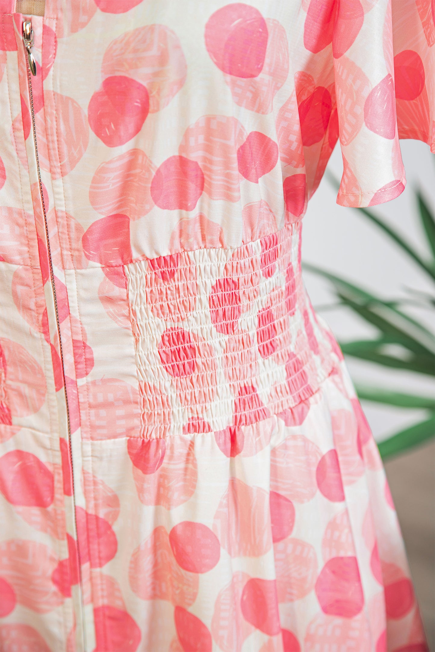 Blush Hour Dot Midi Dress