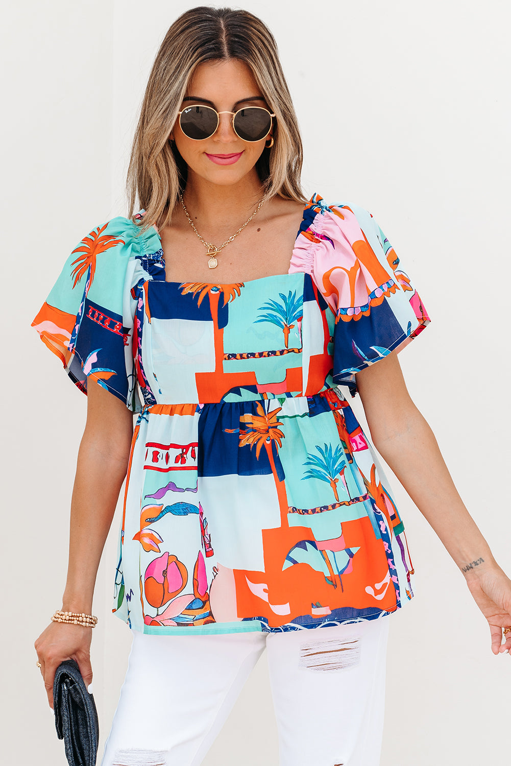 Palm Coast Pop Blouse