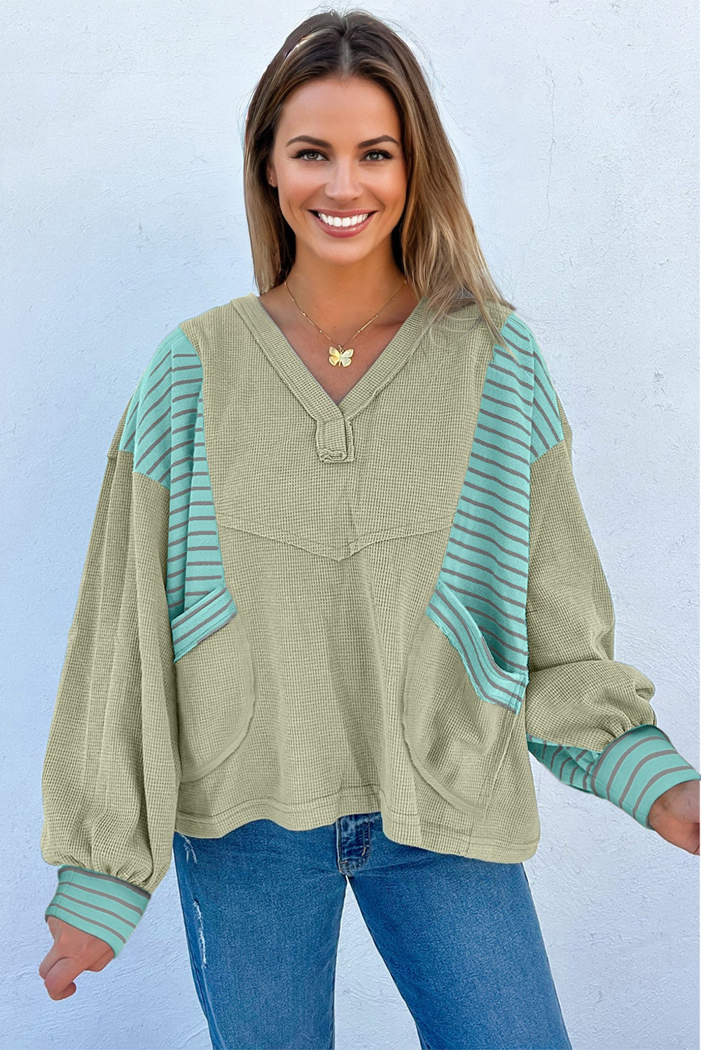 The Mint Ridge Waffle Top
