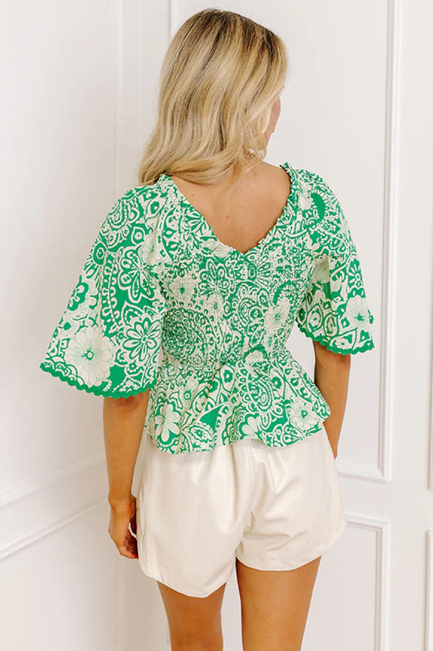 The Emerald Mosaic Blouse