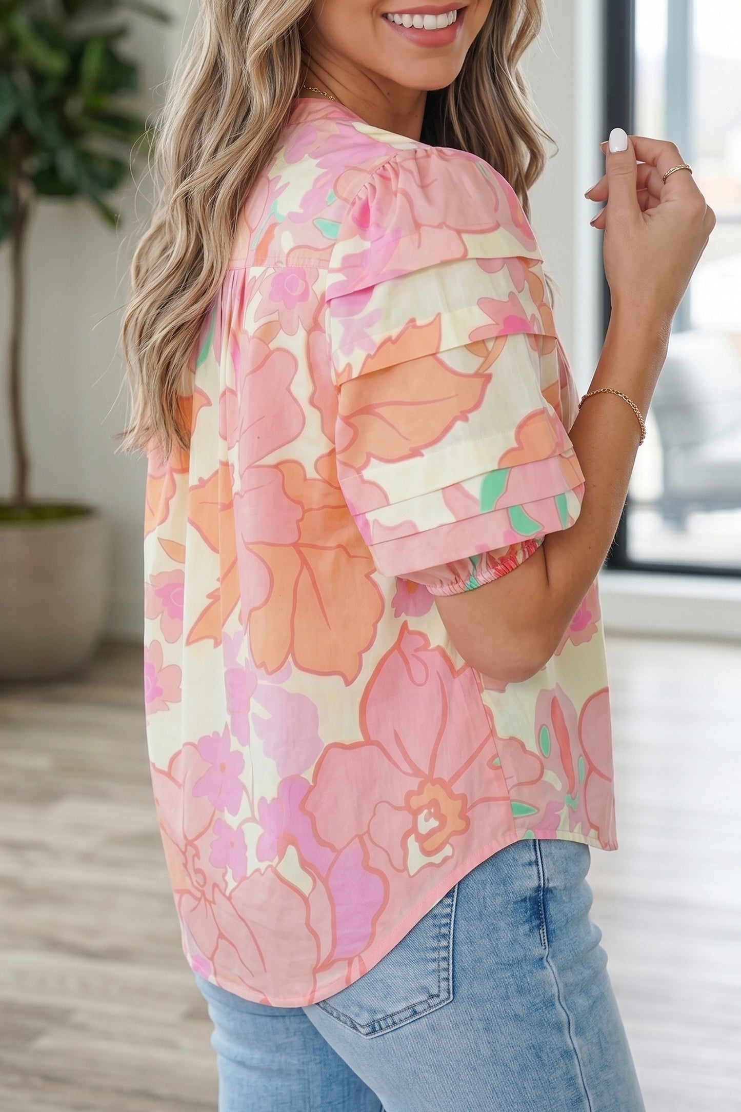Peaches & Petals Blouse