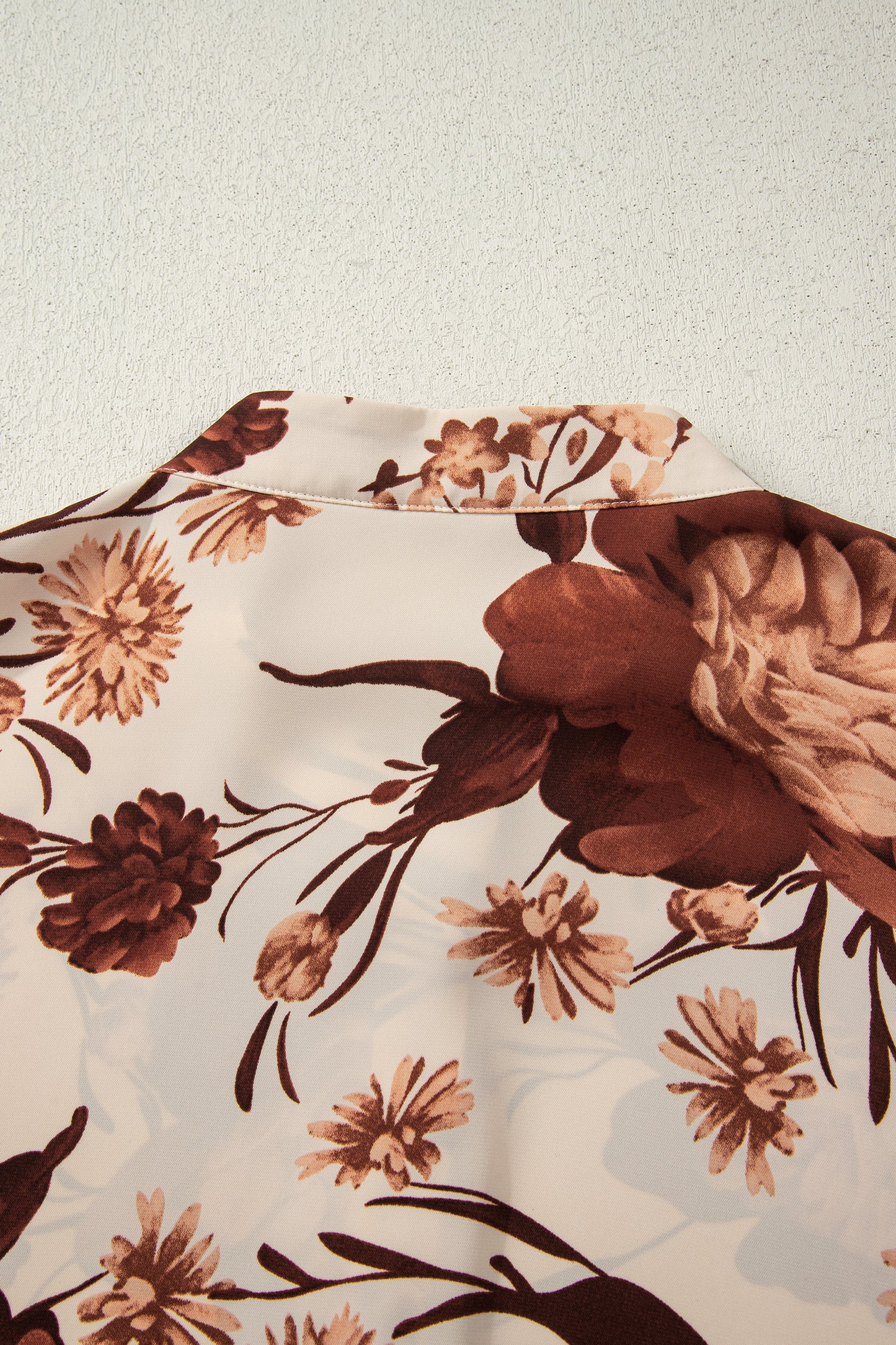 Autumn Bloom Satin Blouse